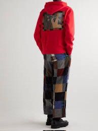 image of Acne Studios Separation Hoodie Paiting Archive in Red, Men's (Size Medium)