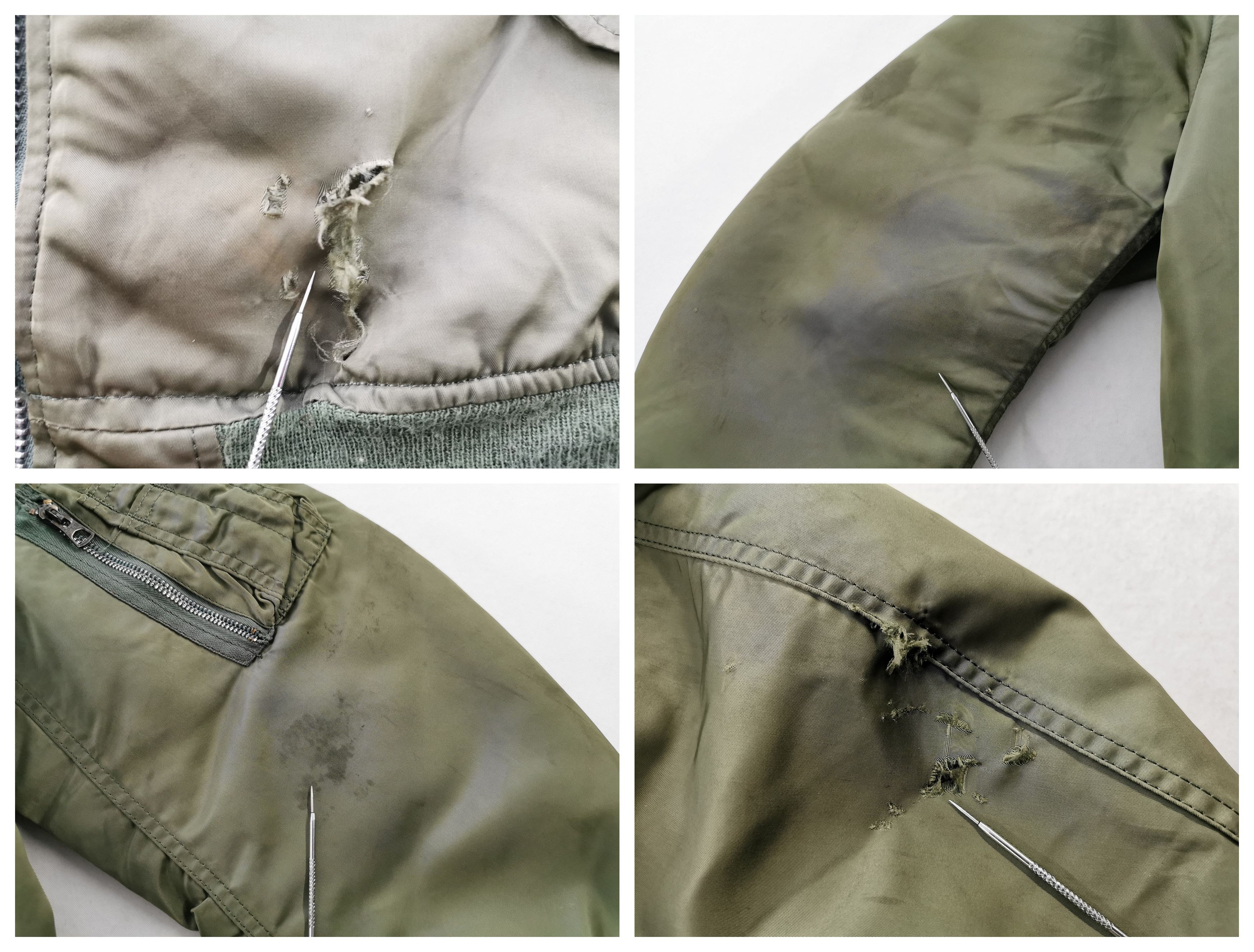 Vintage Distressed Vintage 80s Ideal MA-1 Army Bomber Nylon Jacket Size US L / EU 52-54 / 3 - 7 Thumbnail