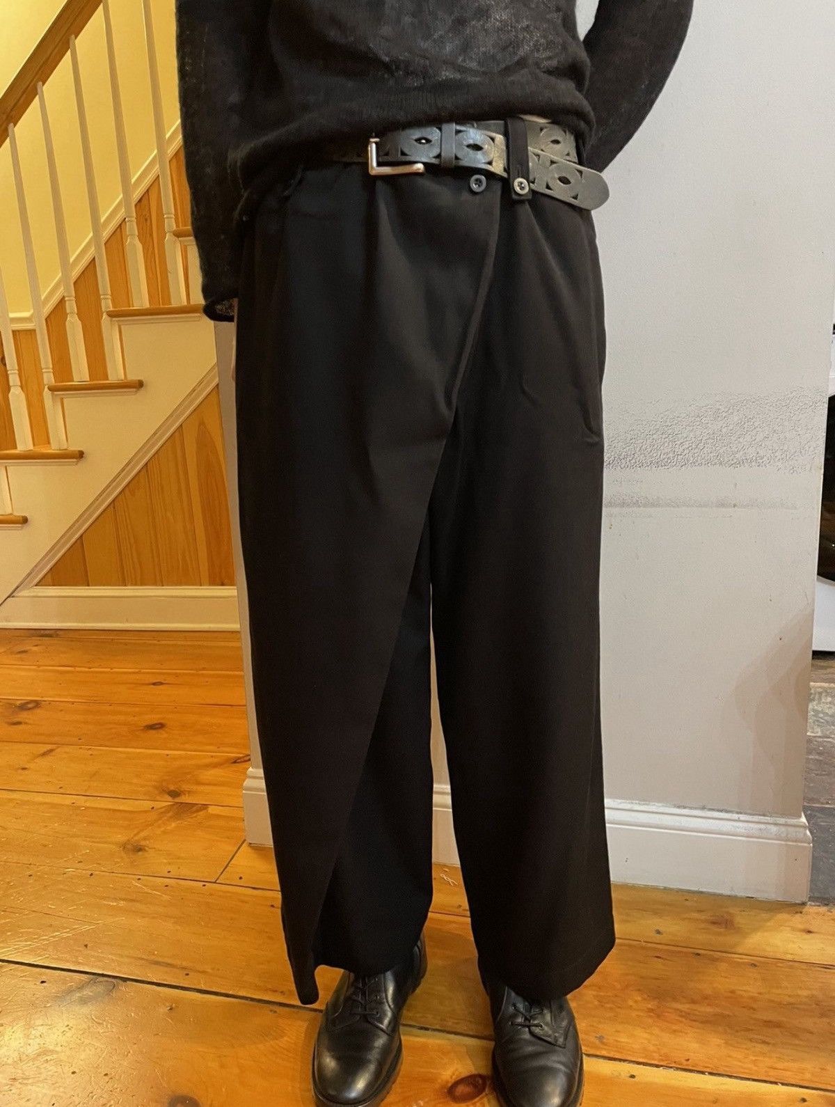 Yohji Yamamoto Yohji Yamamoto Pour Homme AW10 Long Military Wrap Pants Size US 35 - 1 Thumbnail