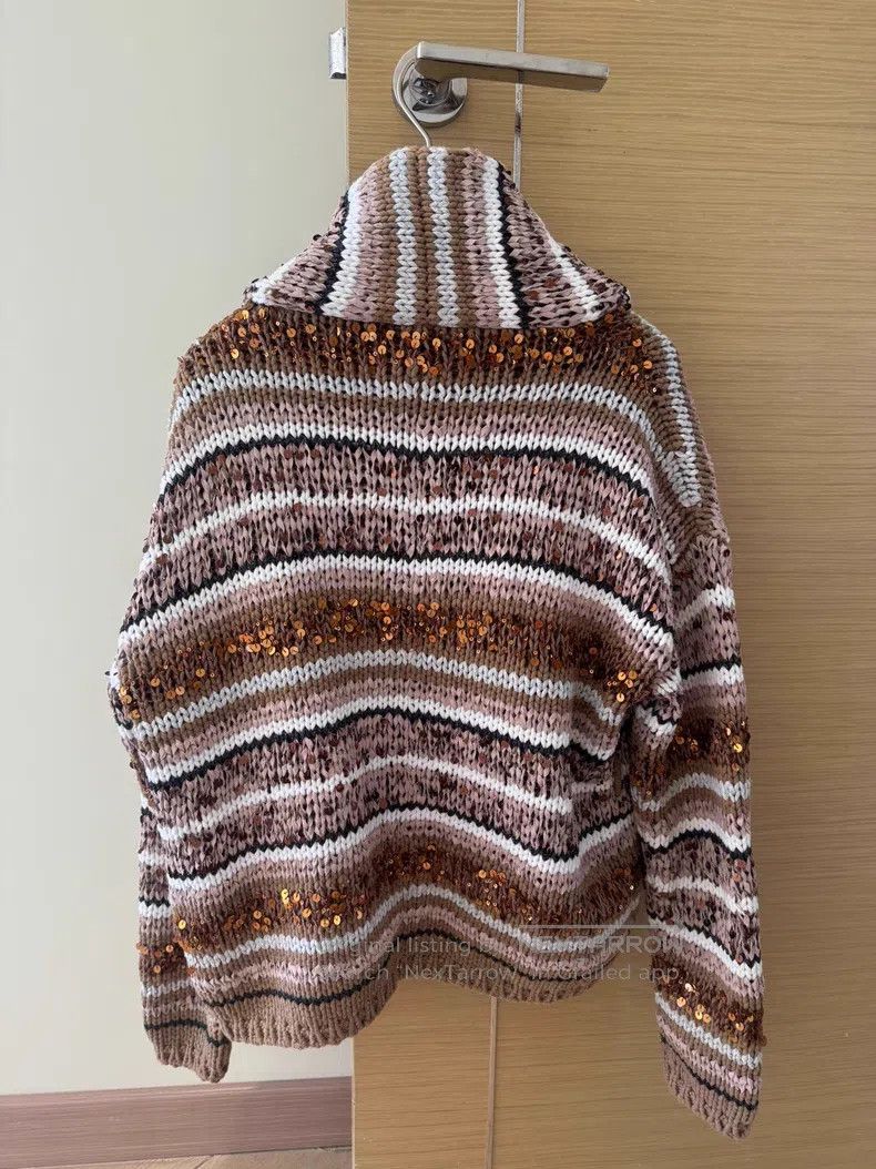 Brunello Cucinelli Brunello Cucinelli Glitter Cardigan Jacket Size XS / US 0-2 / IT 36-38 - 4 Thumbnail