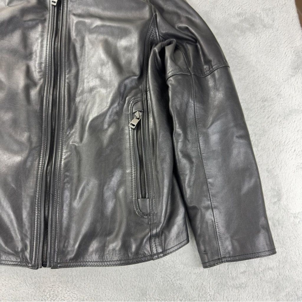 Andrew Marc Andrew Marc Men's Sz Medium 100% Black Soft Leather Jacket Size US M / EU 48-50 / 2 - 8 Thumbnail