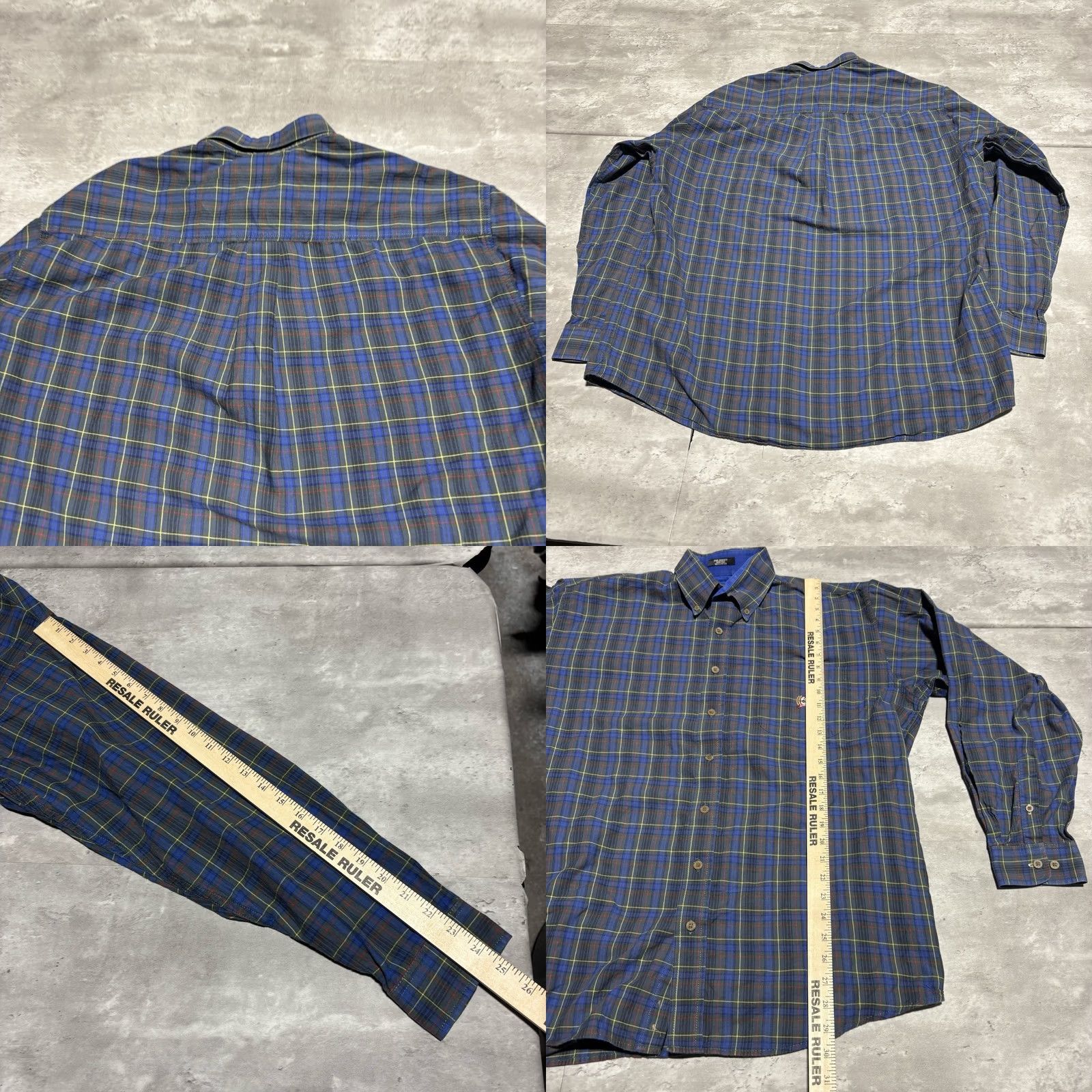 Vintage Cinch Button-Down Shirt Mens Large Blue Green Plaid Long Sleeve Western Cowboy Size US L / EU 52-54 / 3 - 8 Thumbnail