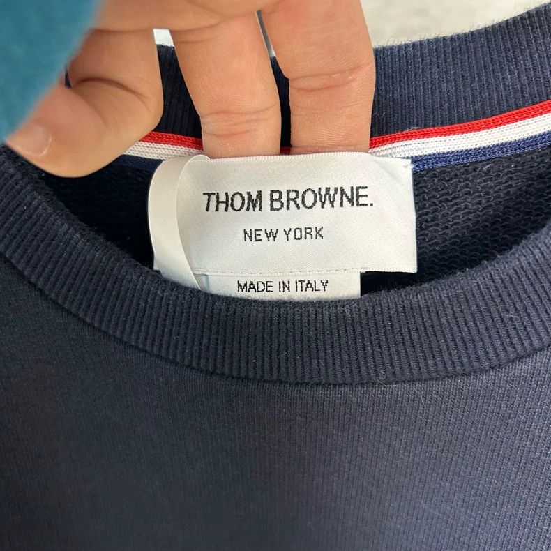 Thom Browne Thom Browne size1 Animal embroidered round neck dark blue h Size US S / EU 44-46 / 1 - 3 Thumbnail
