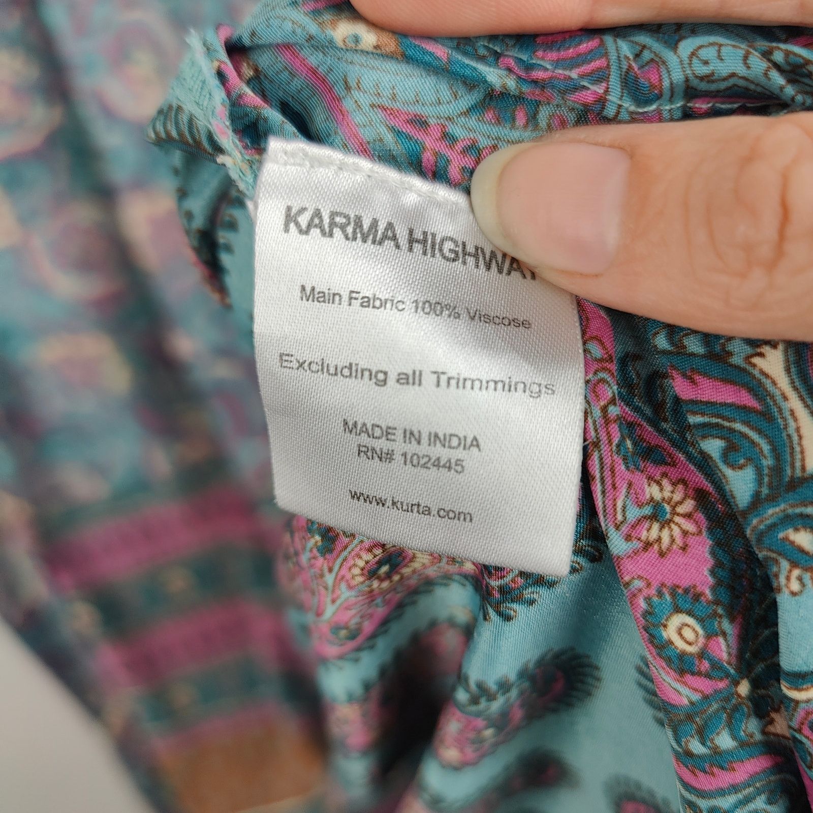 Other Karma Highway Duster Cardigan Womens One Size Blue Paisley Size ONE SIZE - 9 Thumbnail
