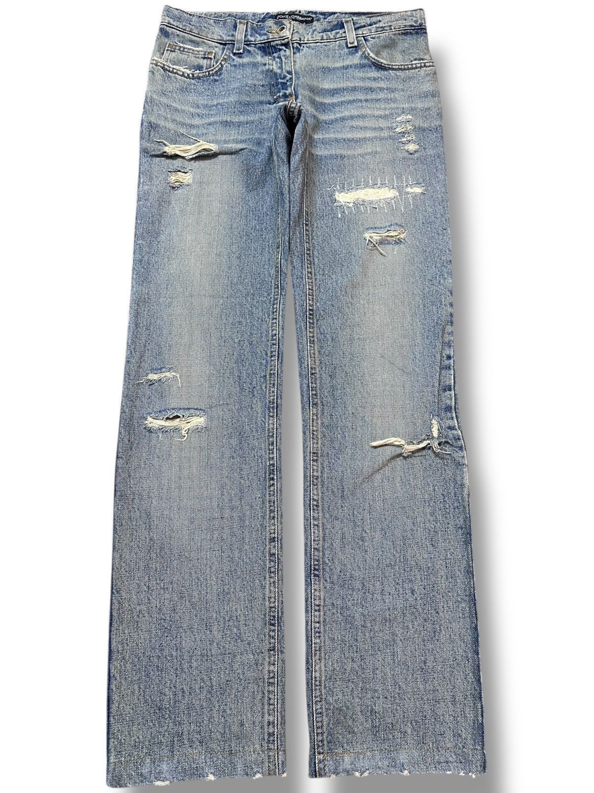 Dolce & Gabbana Vintage Dolce&Gabbana For Lefty People Distressed Denim Size US 30 / EU 46 - 1 Thumbnail