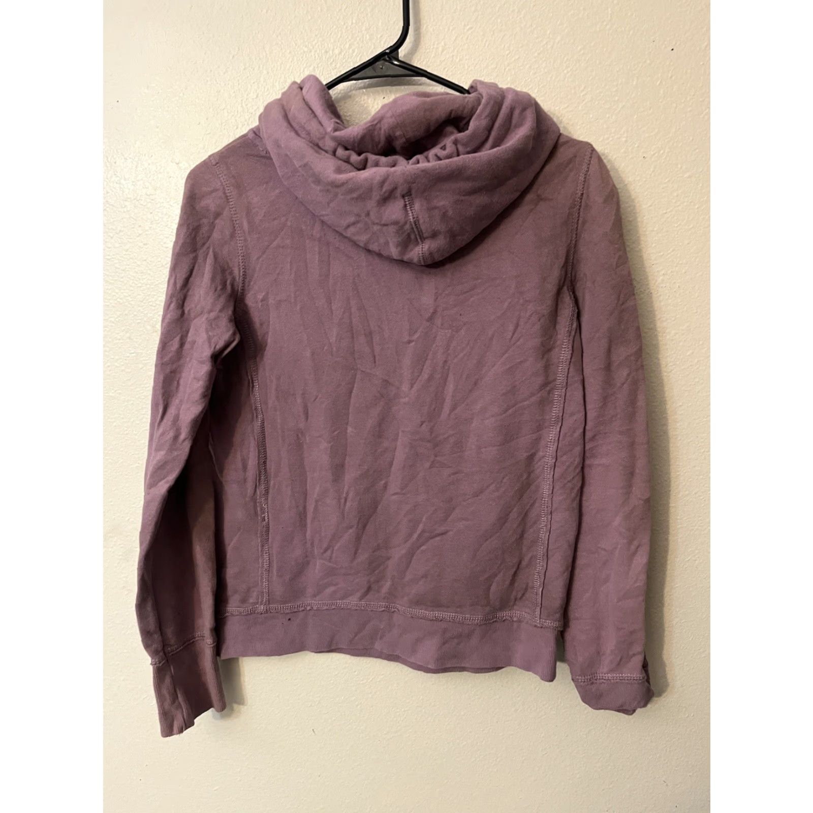 American Eagle Outfitters American Eagle Pullover Hoodie Womens Medium Purple Solid Activewear Size M / US 6-8 / IT 42-44 - 3 Thumbnail