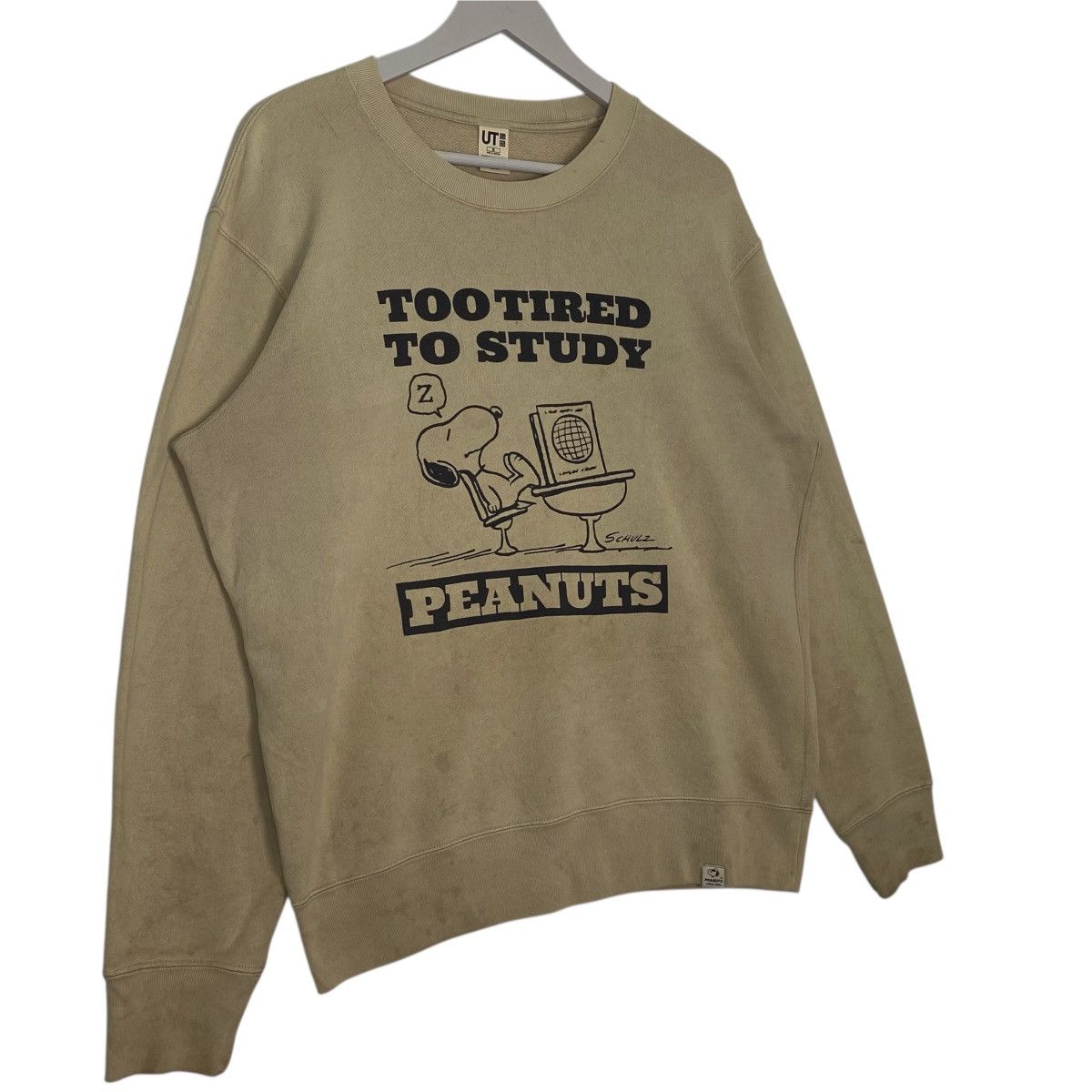 Vintage Vintage Peanuts Printed Crewneck Sweatshirt Brown Size L Size US M / EU 48-50 / 2 - 3 Thumbnail