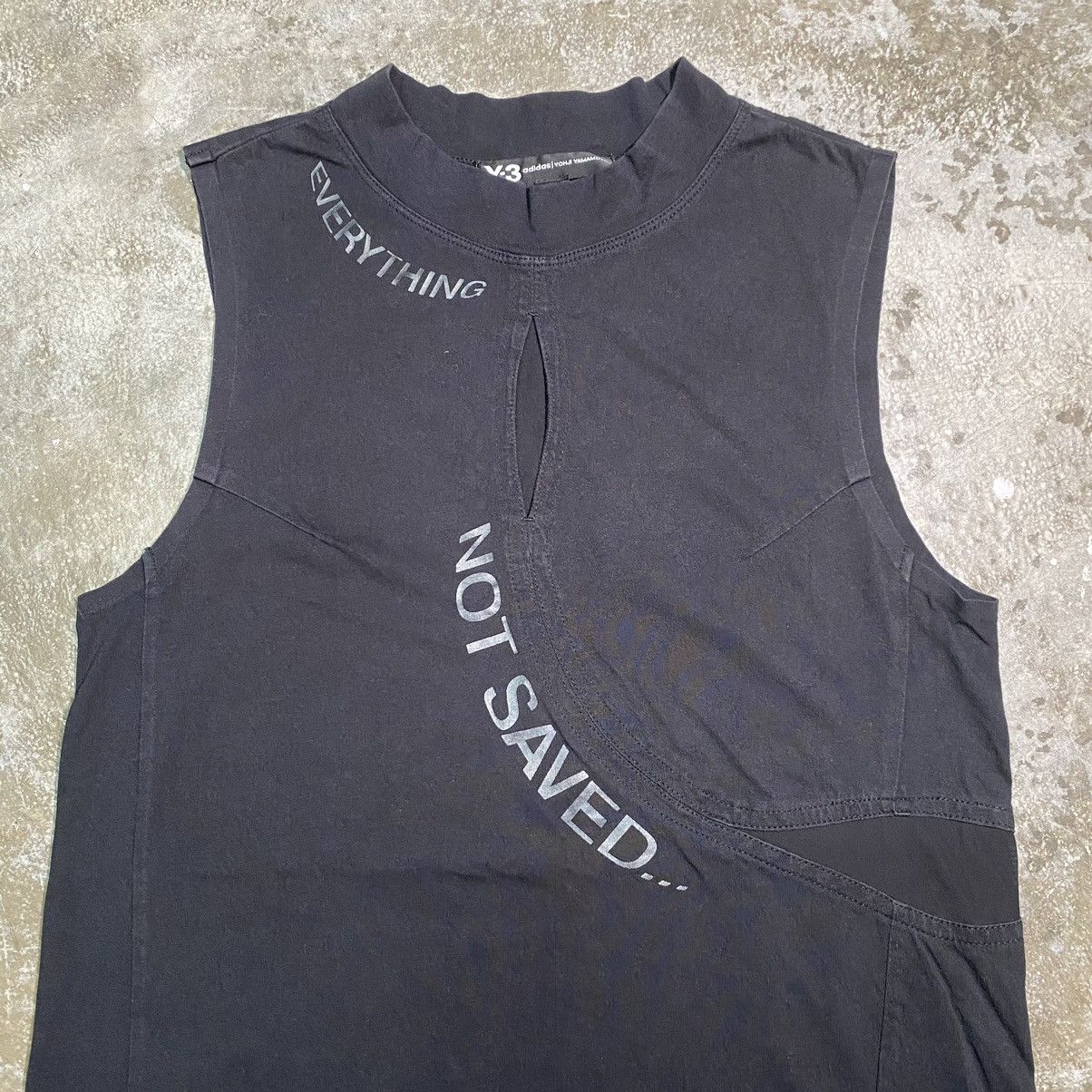Y-3 Adidas Y-3 by Yohji Yamamoto Jersey T Shirt Tank Top Black Size S / US 4 / IT 40 - 6 Thumbnail