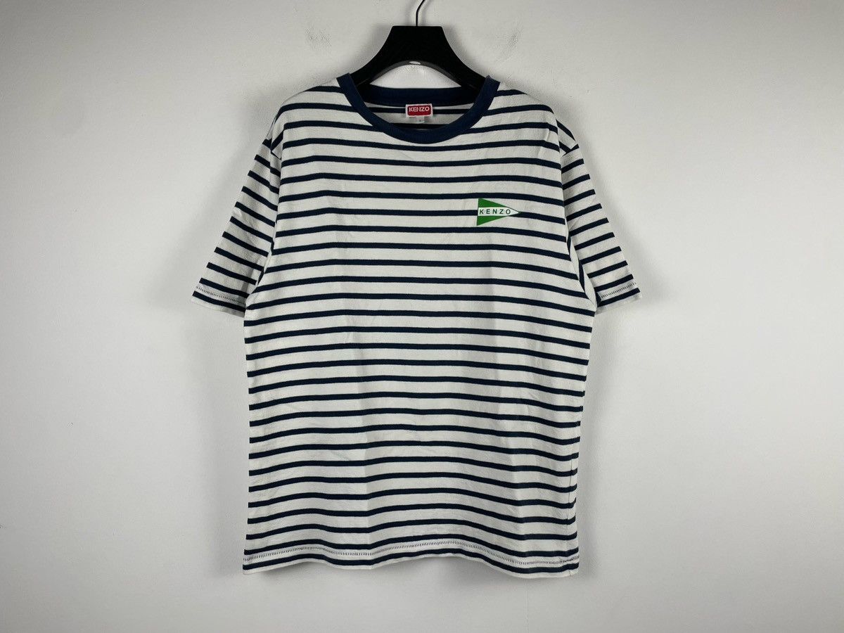 Kenzo Kenzo SS23 Striped Small Logo Short-Sleeves Tee Size US S / EU 44-46 / 1 - 5 Thumbnail