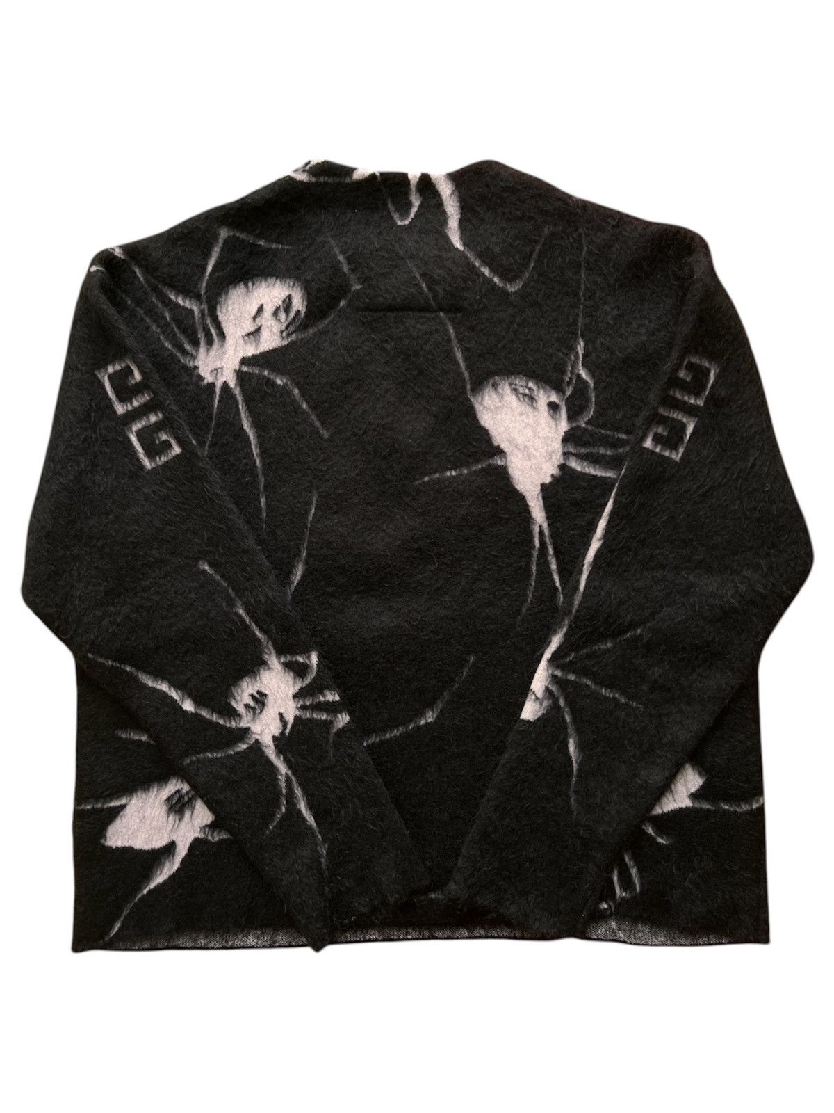 Givenchy Givenchy Spider Web Mohair Sweater Black net wool knitwear Size US L / EU 52-54 / 3 - 2 Thumbnail