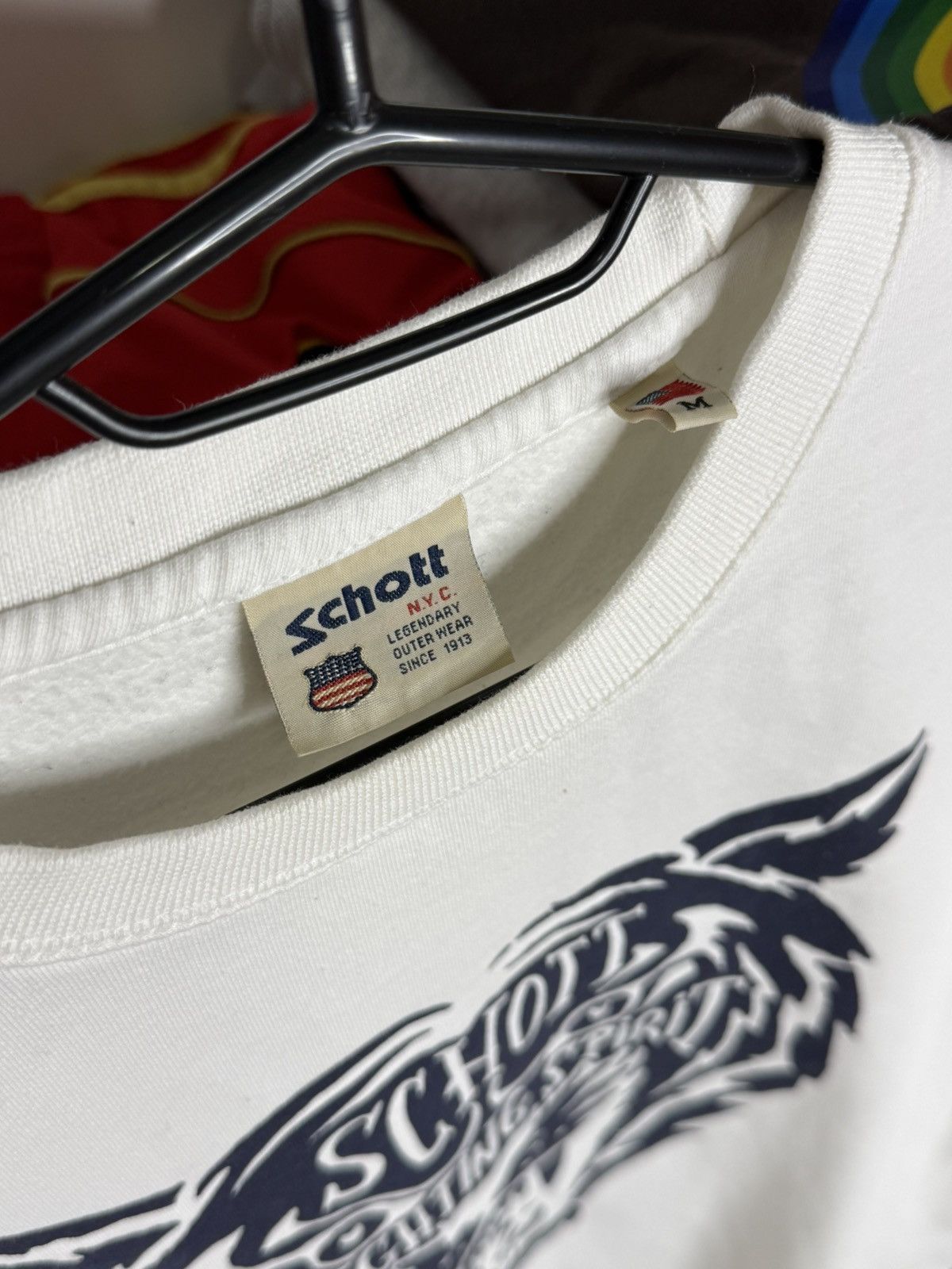 Schott Vintage Schott NYC Fighting Spirit sweatshirt size M Size US M / EU 48-50 / 2 - 9 Thumbnail