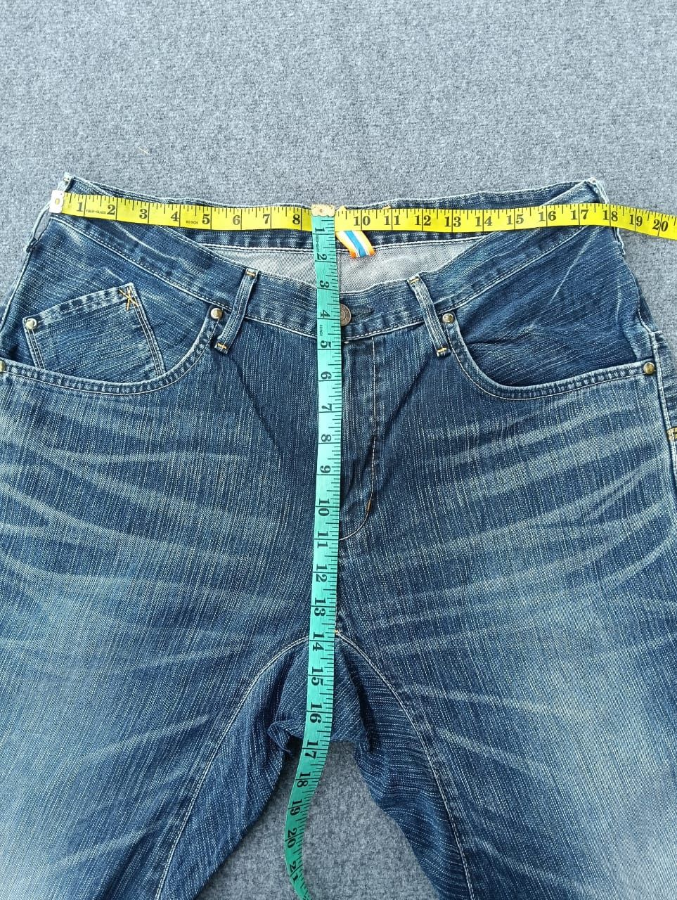 Edwin Edwin XV-FUNCTION Faded Blue Denim Jeans (Twist/Curve Leg)🔥 Size US 35 - 7 Thumbnail