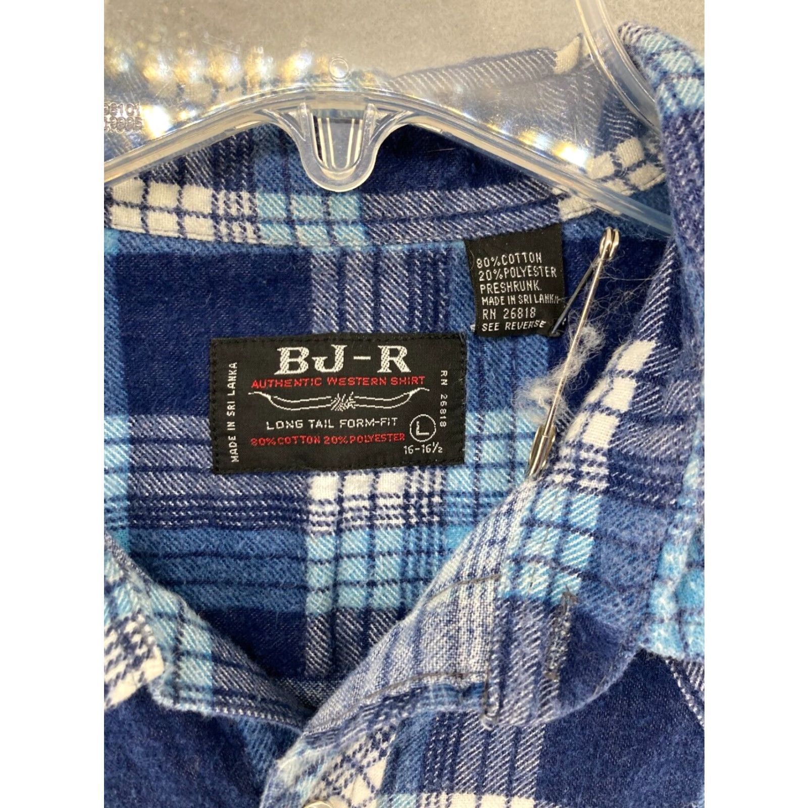 Vintage VINTAGE BJR RANCH WEAR Pearl Snap Western Shirt Mens L Long Sleeve Plaid Size US L / EU 52-54 / 3 - 6 Thumbnail