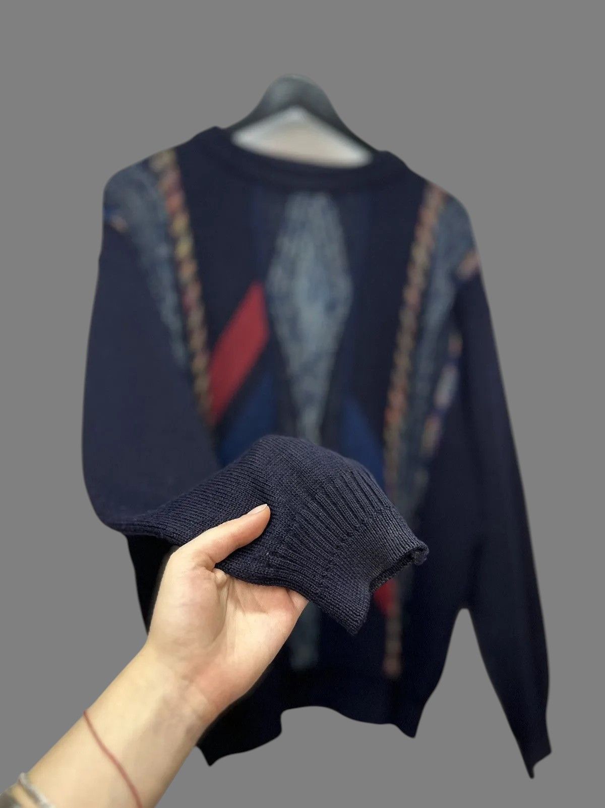 Carlo Colucci Y2K Vintage Gothic Sweater Distressed Diesel Kapital Style Size US L / EU 52-54 / 3 - 8 Thumbnail