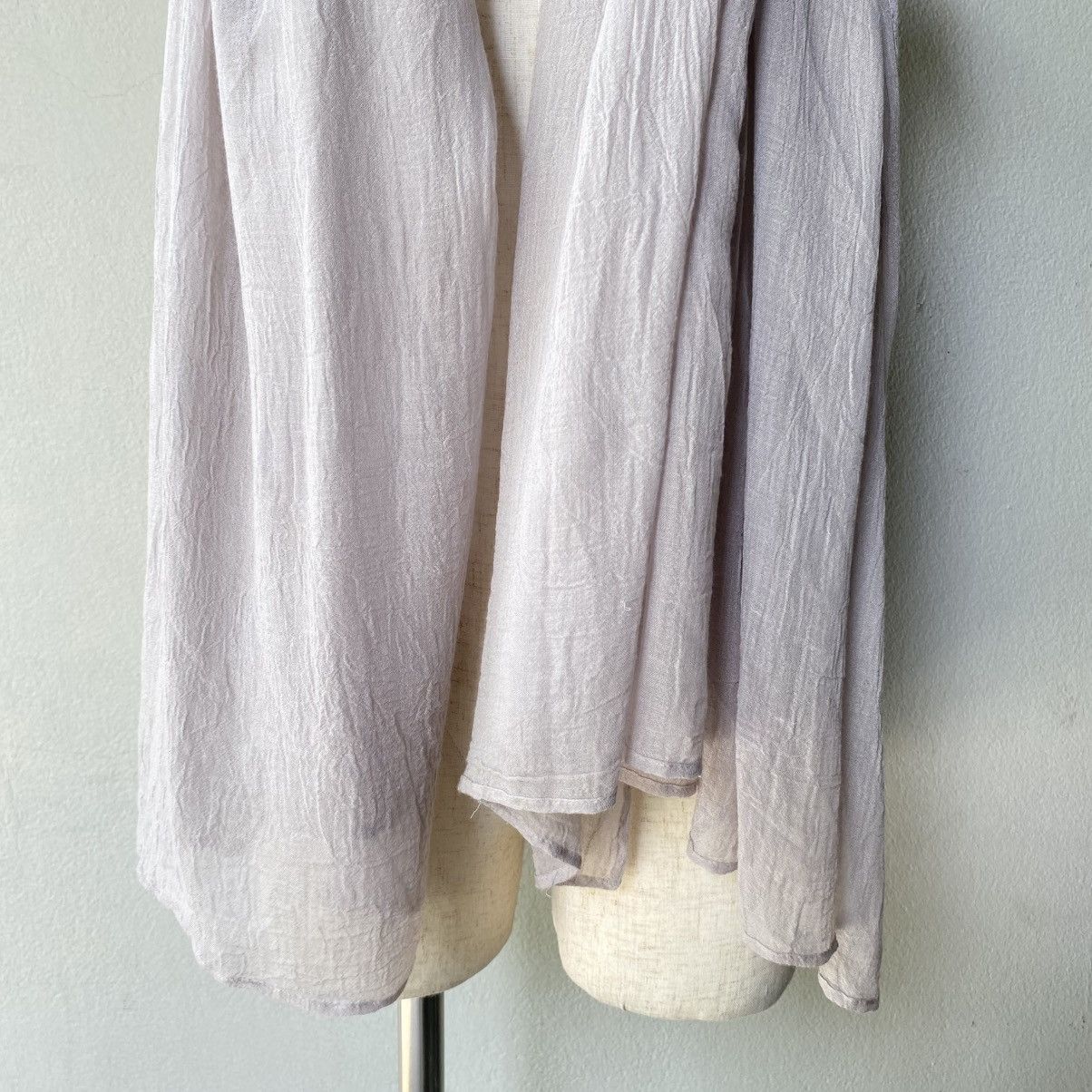 Zucca ZUCCA Light Beige Textured Scarf Size ONE SIZE - 8 Thumbnail