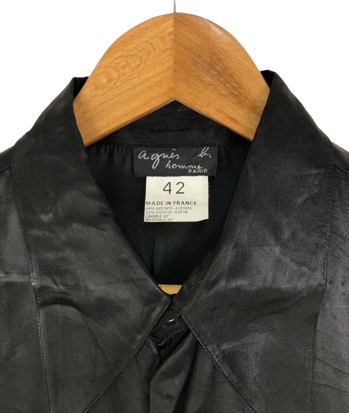 Vintage × agnes b. Rayon Agnes B Black Button Ups Shirt Size US XS / EU 42 / 0 - 9 Thumbnail