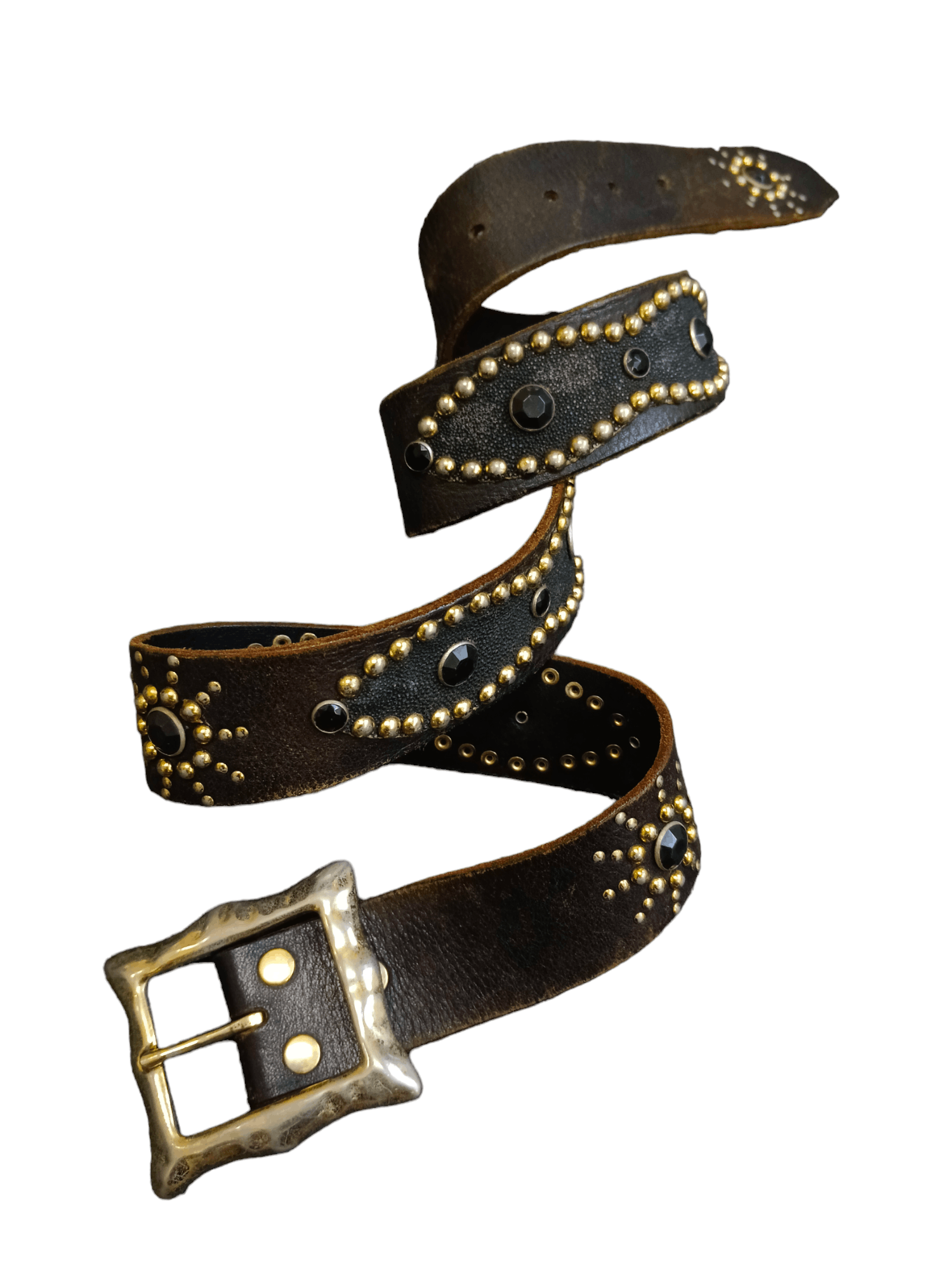 If Six Was Nine SICK STUDD DIAVLO LEATHER X STINGREY BELT(28-33 INCH) Size ONE SIZE - 1 Thumbnail