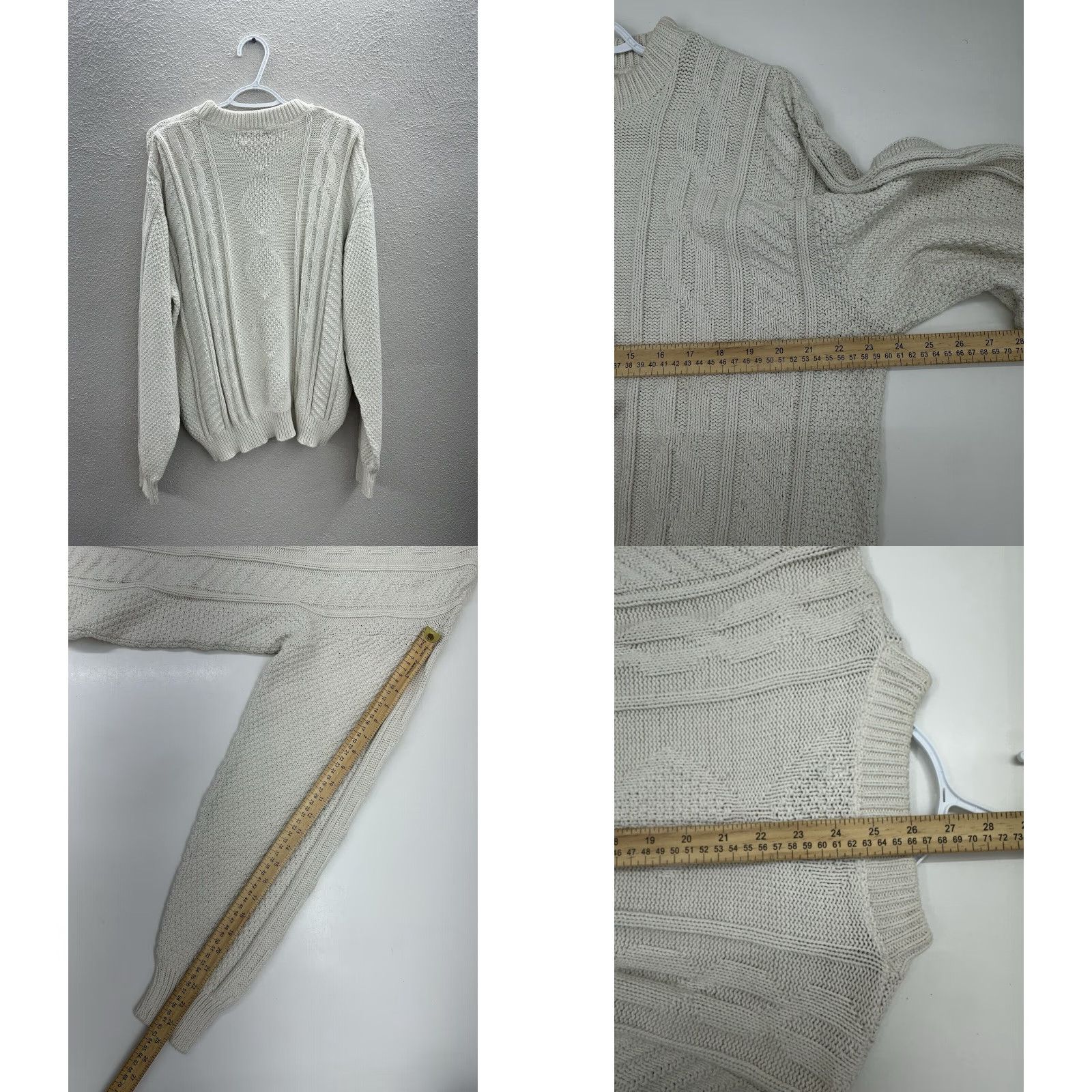 Vintage Neil Martin Mens Sweater Size XL Tan Long Sleeve Cotton Knit Vintage Size US XL / EU 56 / 4 - 8 Thumbnail
