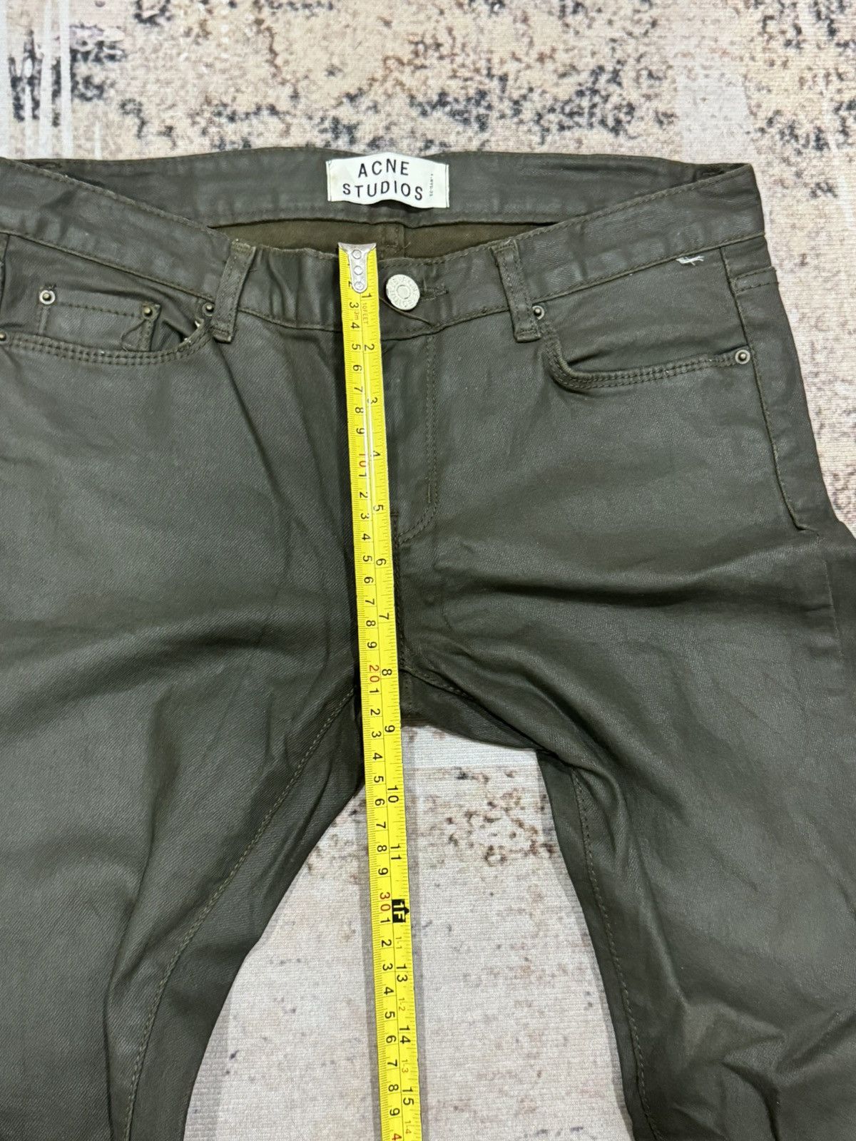 Acne Studios ACNE studio - skinny wax military green jeans Size 30" / US 8 / IT 44 - 13 Thumbnail