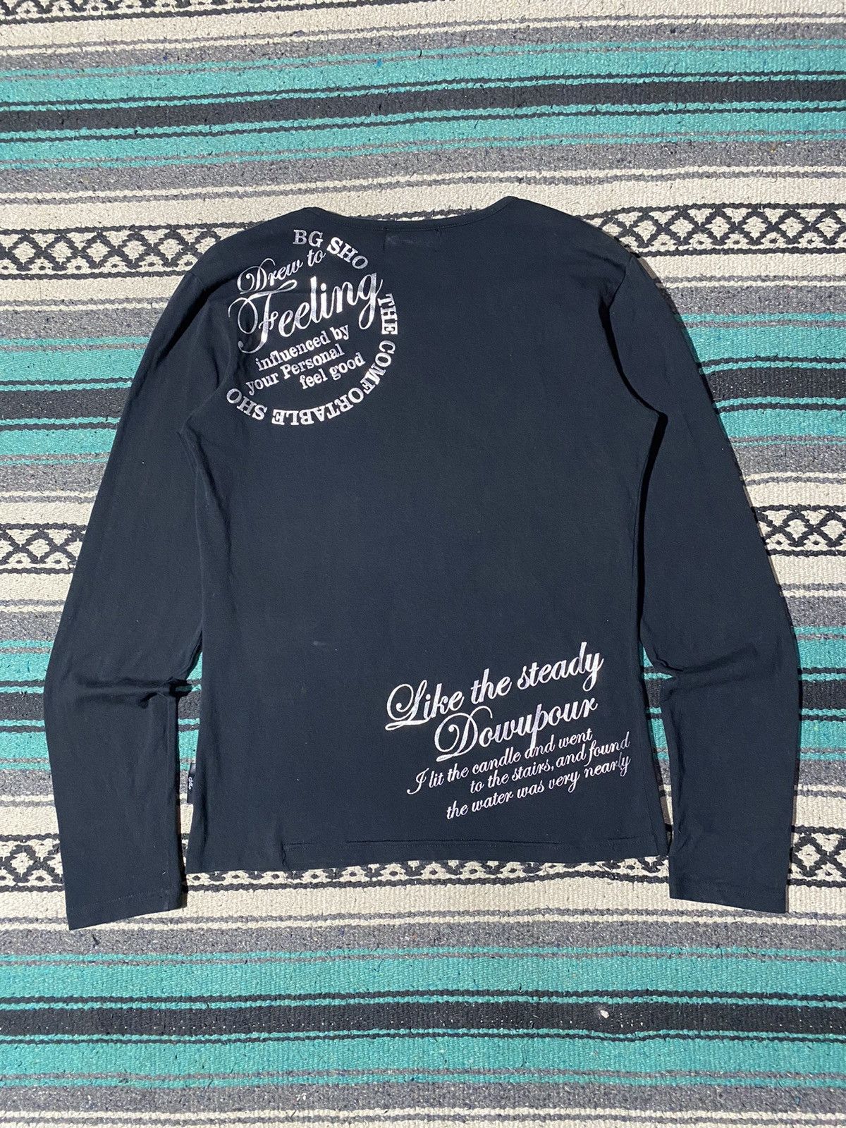 If Six Was Nine 2000s Berning Sho - Poem Longsleeve Size US S / EU 44-46 / 1 - 3 Thumbnail