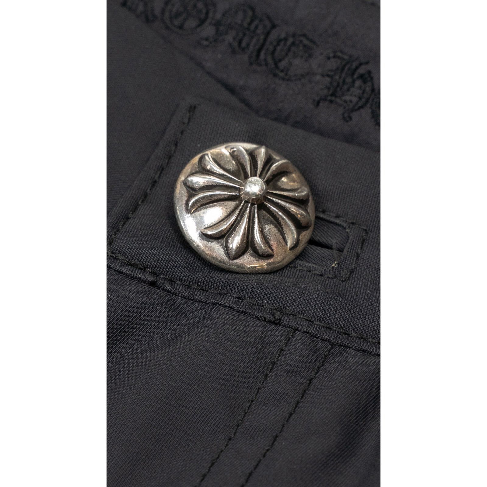 Chrome Hearts Leather Double Knee Nylon Carpenter Pants 'Black' Size US 38 / EU 54 - 4 Thumbnail