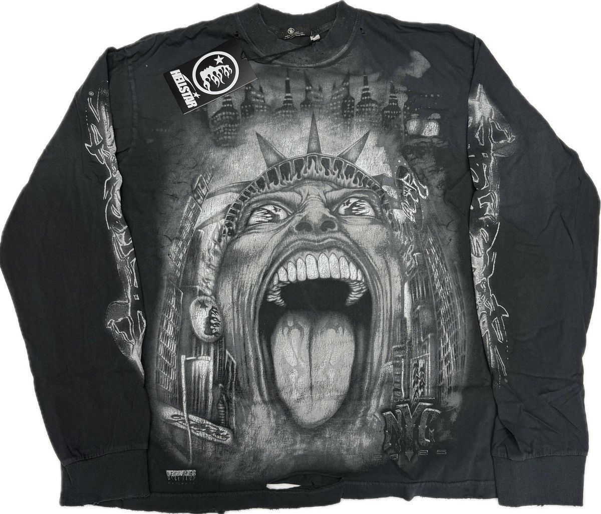 HELLSTAR Hellstar Liberty Long Sleeve T-shirt Size US L / EU 52-54 / 3 - 1 Thumbnail