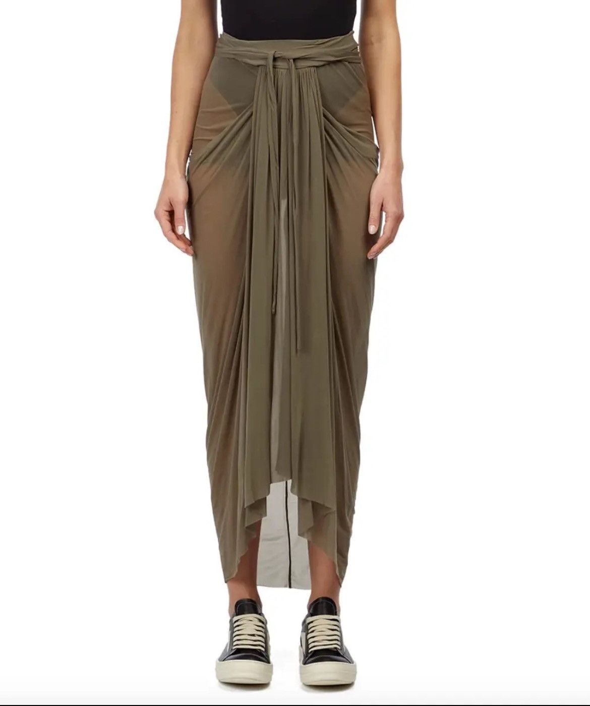 image of Rick Owens Jersey Skirt in Dust, Women's (Size 26)