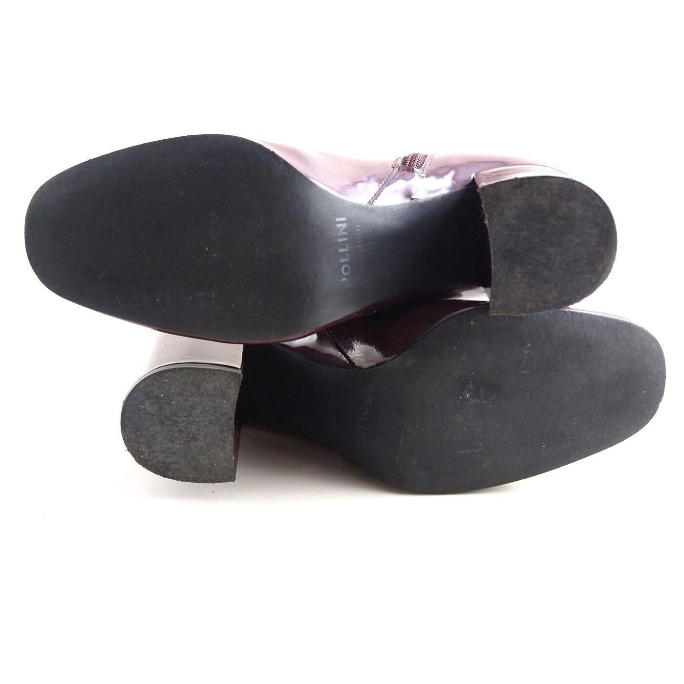 Pollini Pollini Boots Mid Heel Burgundy Patent Leather US 9 EU 39 Size US 9 / IT 39 - 7 Thumbnail