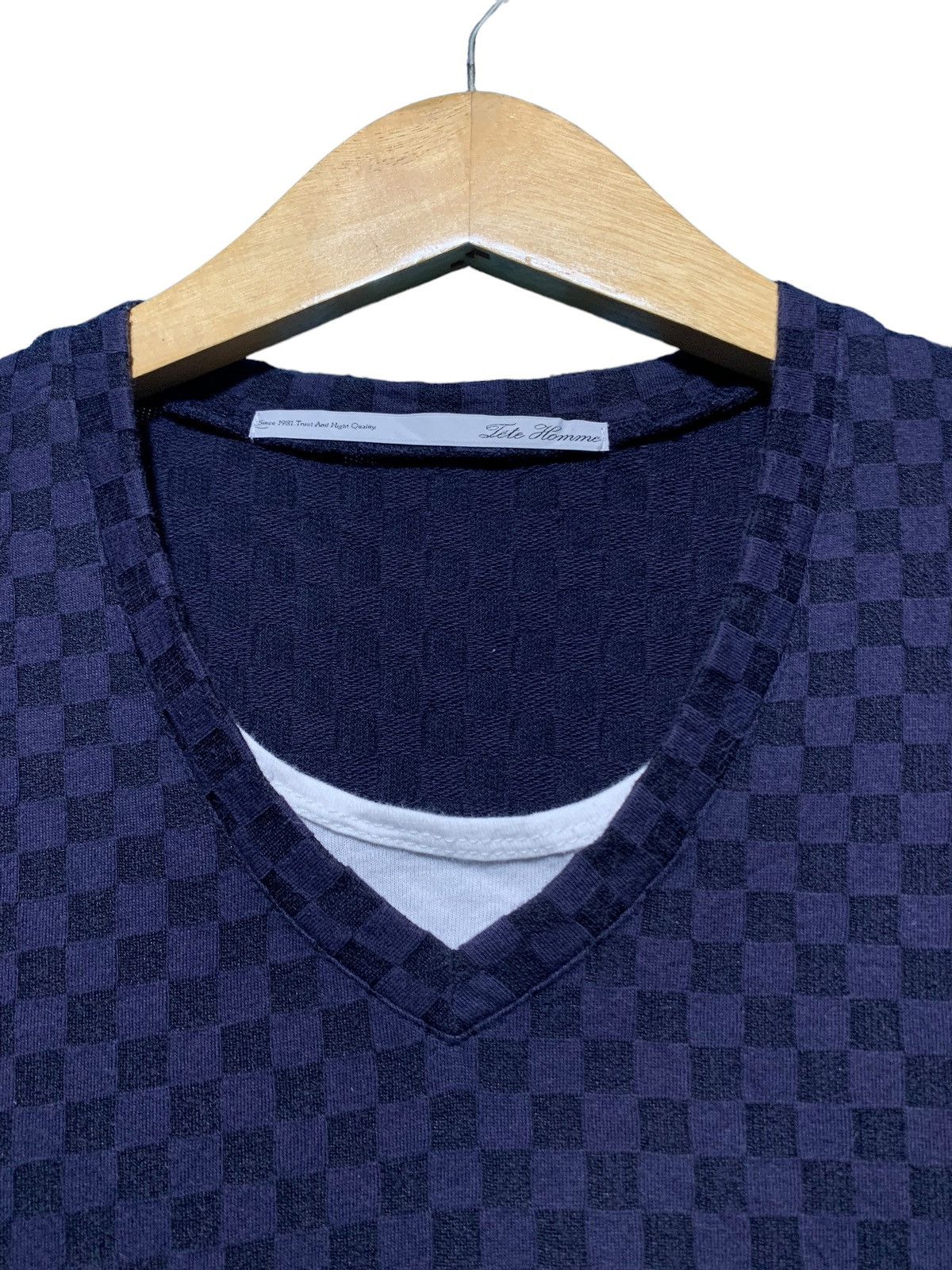 Issey Miyake × Tete Homme Tete Homme issey miyake double layer checker board t shirt Size US M / EU 48-50 / 2 - 3 Thumbnail
