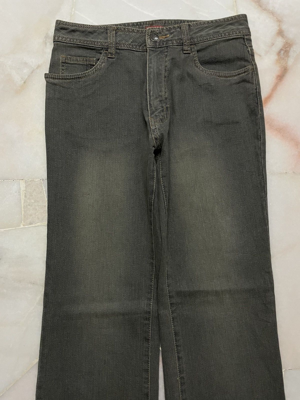 Designer 💥Flared💥90s Style Japanese Mudwash Bootcut Classic Style Size 26" / US 2 / IT 38 - 2 Thumbnail