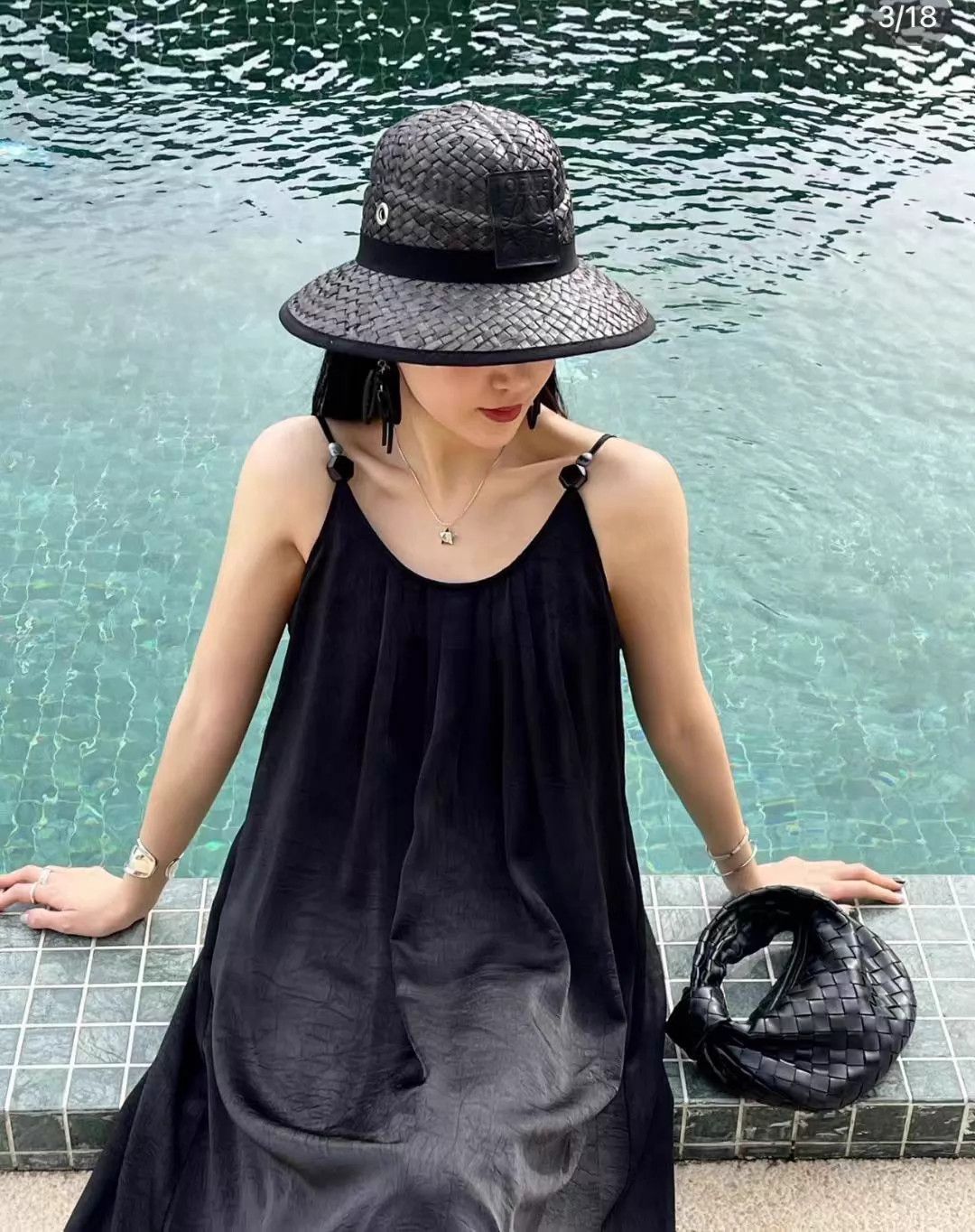 Loewe LOEWE Beach Woven Straw Hat New AK707 Size ONE SIZE - 2 Thumbnail