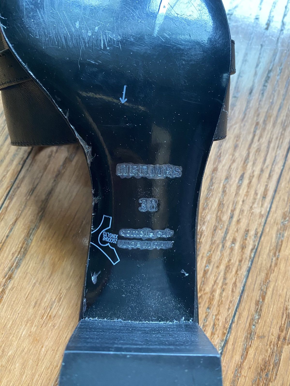 Hermes Hermes black heels Size US 8 / IT 38 - 4 Thumbnail