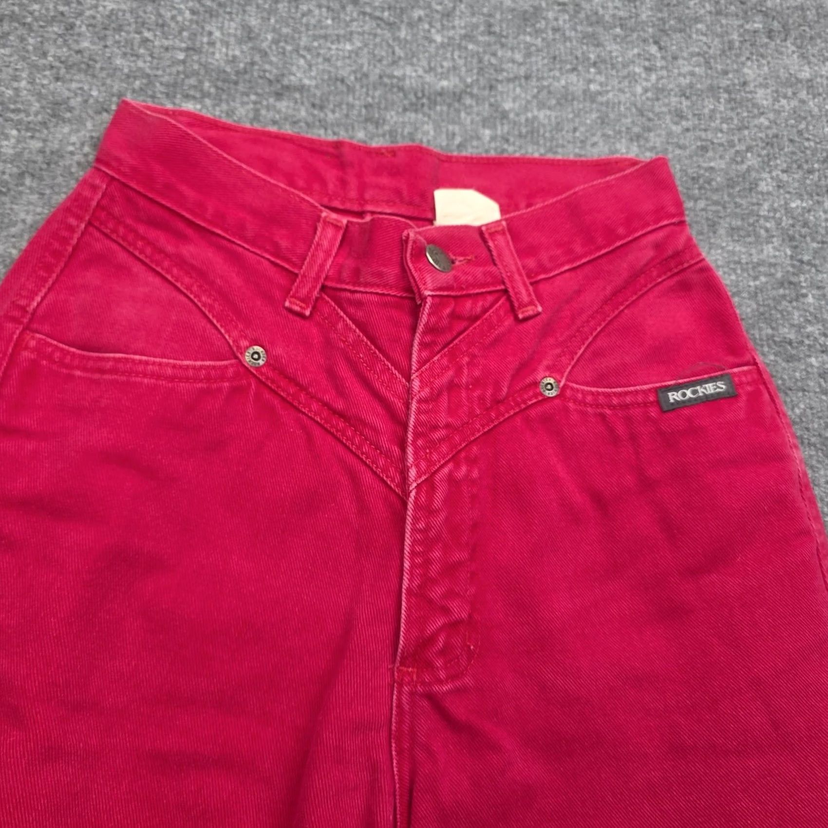 Vintage VINTAGE Rocky Mountain Rockies Pants 1 / 25 Red Twill High Rise Women's Size 25" / US 0 / IT 36 - 3 Thumbnail