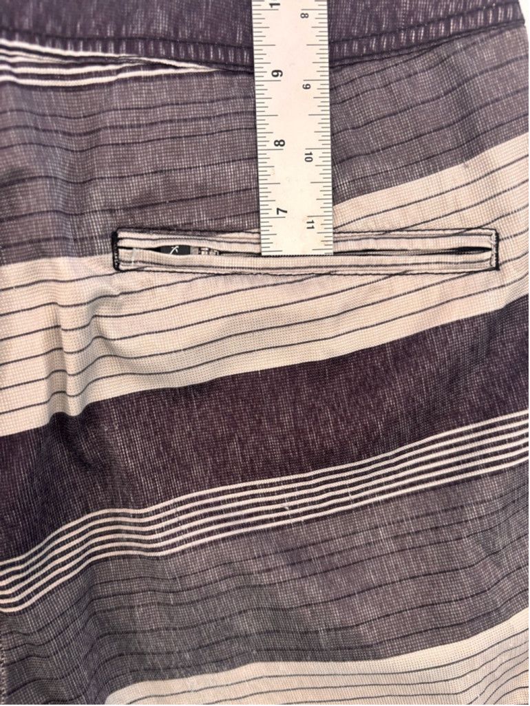 Lost Enterprises Men's Lost Swim Trunks Size 32 Gray Striped Size US 30 / EU 46 - 14 Thumbnail