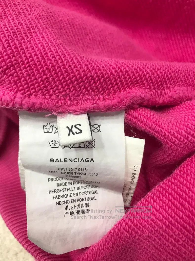 Balenciaga Balenciaga Pink hooded hoodie Size US XS / EU 42 / 0 - 4 Thumbnail