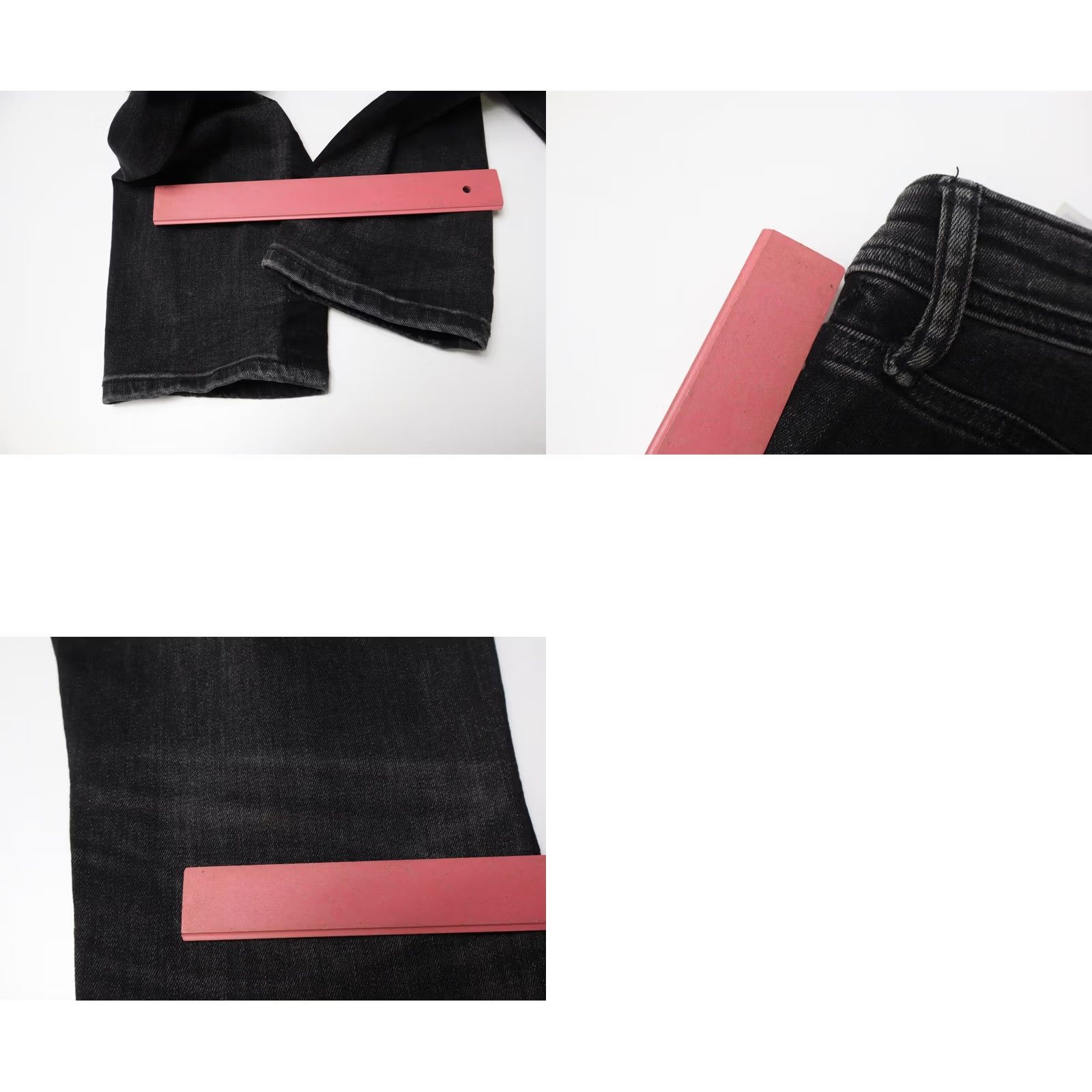 Jack & Jones JACK & JONES Skinny Jeans Liam W33/L30 Black Distressed Zip Fly Men's Skinny Fit Denim Pants Size US 33 - 9 Thumbnail
