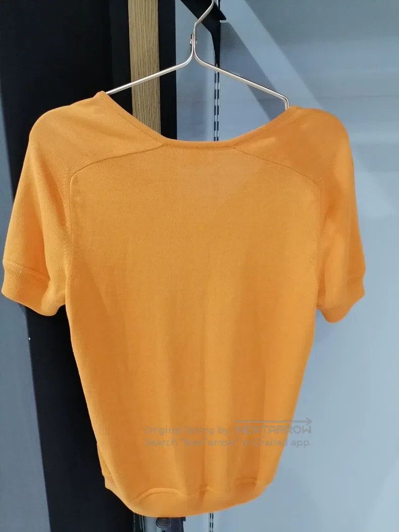Hermes Hermes Women's Short Sleeve Top, Silk Blended Size XS / US 0-2 / IT 36-38 - 3 Thumbnail