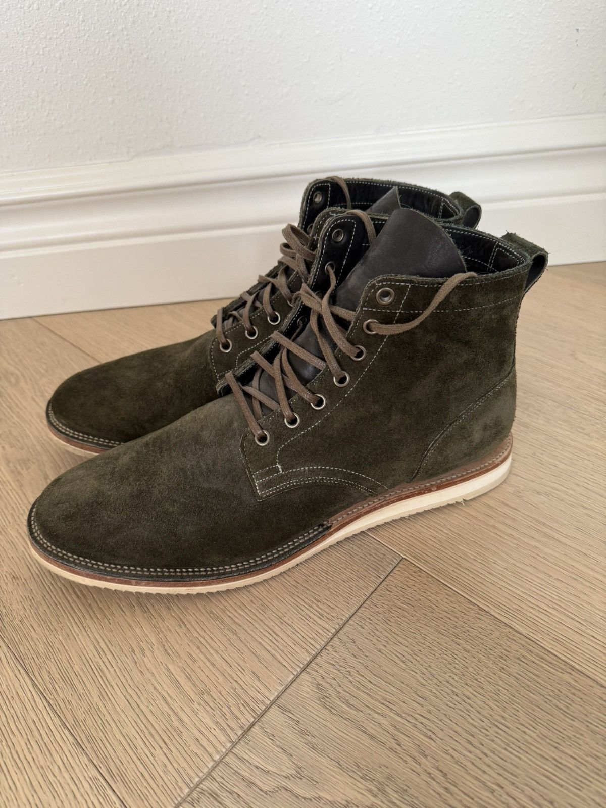 Viberg Viberg Service Boot in Hunter Green Taurus Roughout Size US 10.5 / EU 43-44 - 4 Thumbnail