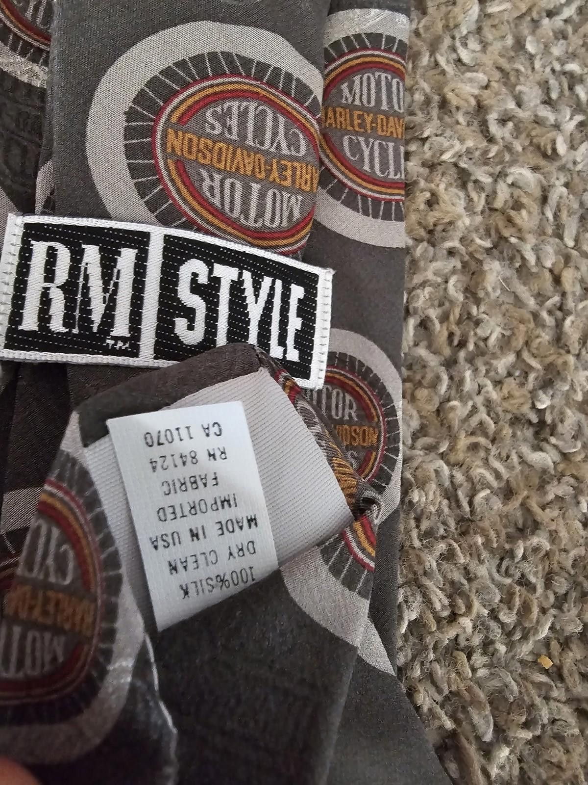 Ralph Marlin RM STYLE Ralph Marlin Harley Davidson Motor Cycles tie Size ONE SIZE - 5 Thumbnail