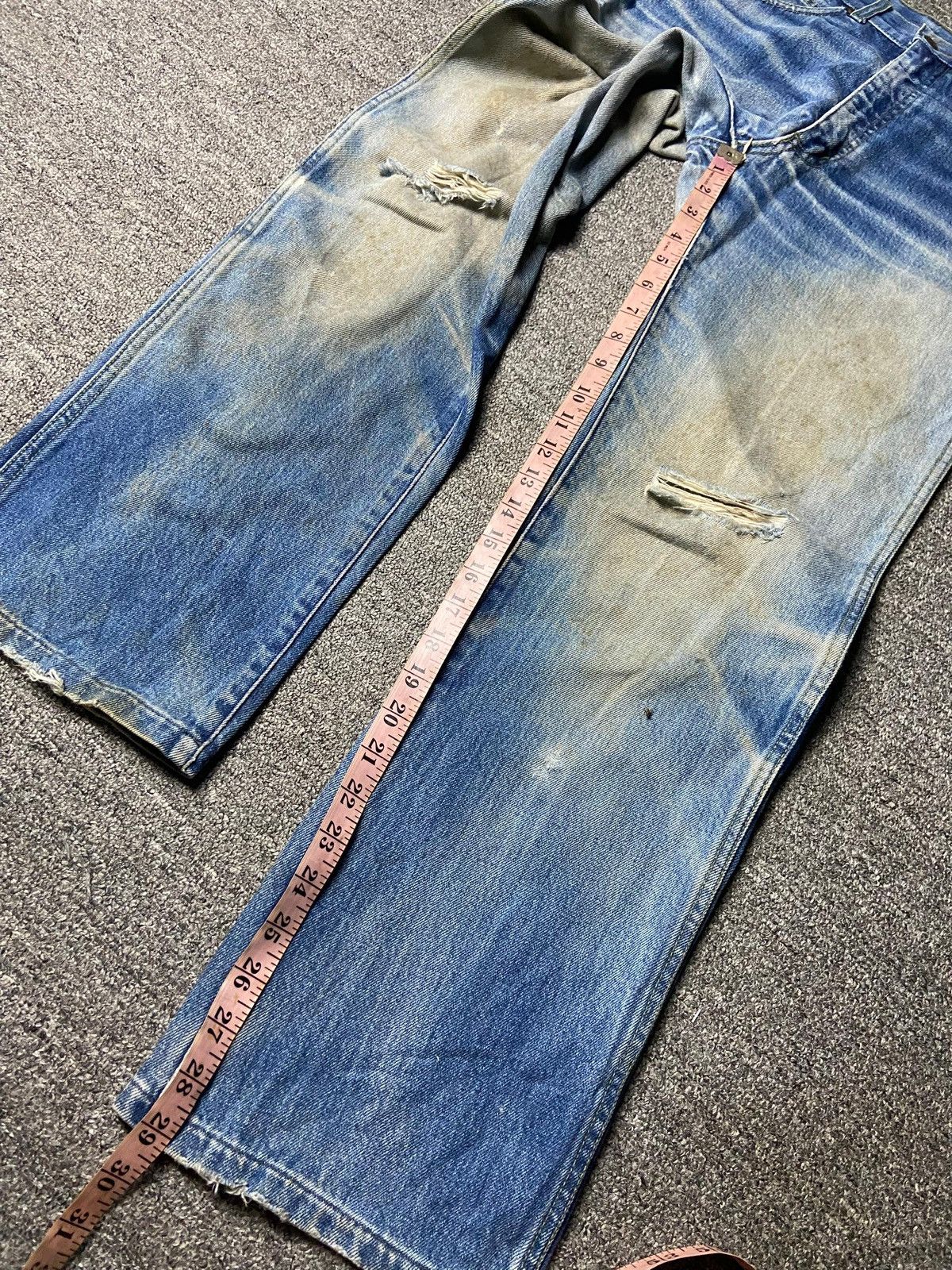 Lacoste Chemise Lacoste Distressed Denim Jeans (162) Size US 31 - 9 Thumbnail