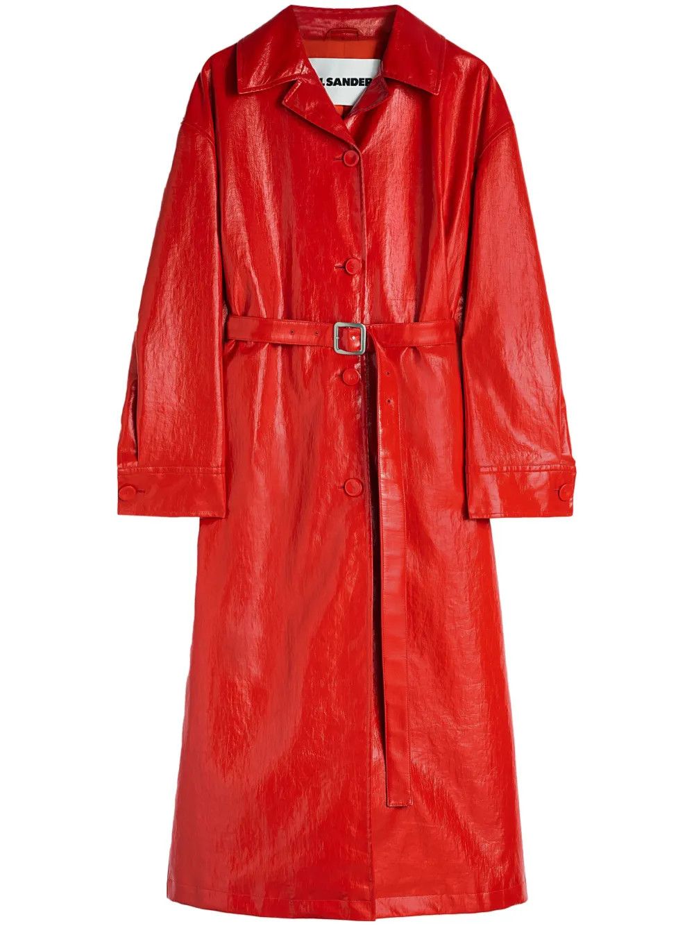 Jil Sander o1loc1c0426 Belted Trench Coat in Red Size S / US 4 / IT 40 - 1 Thumbnail