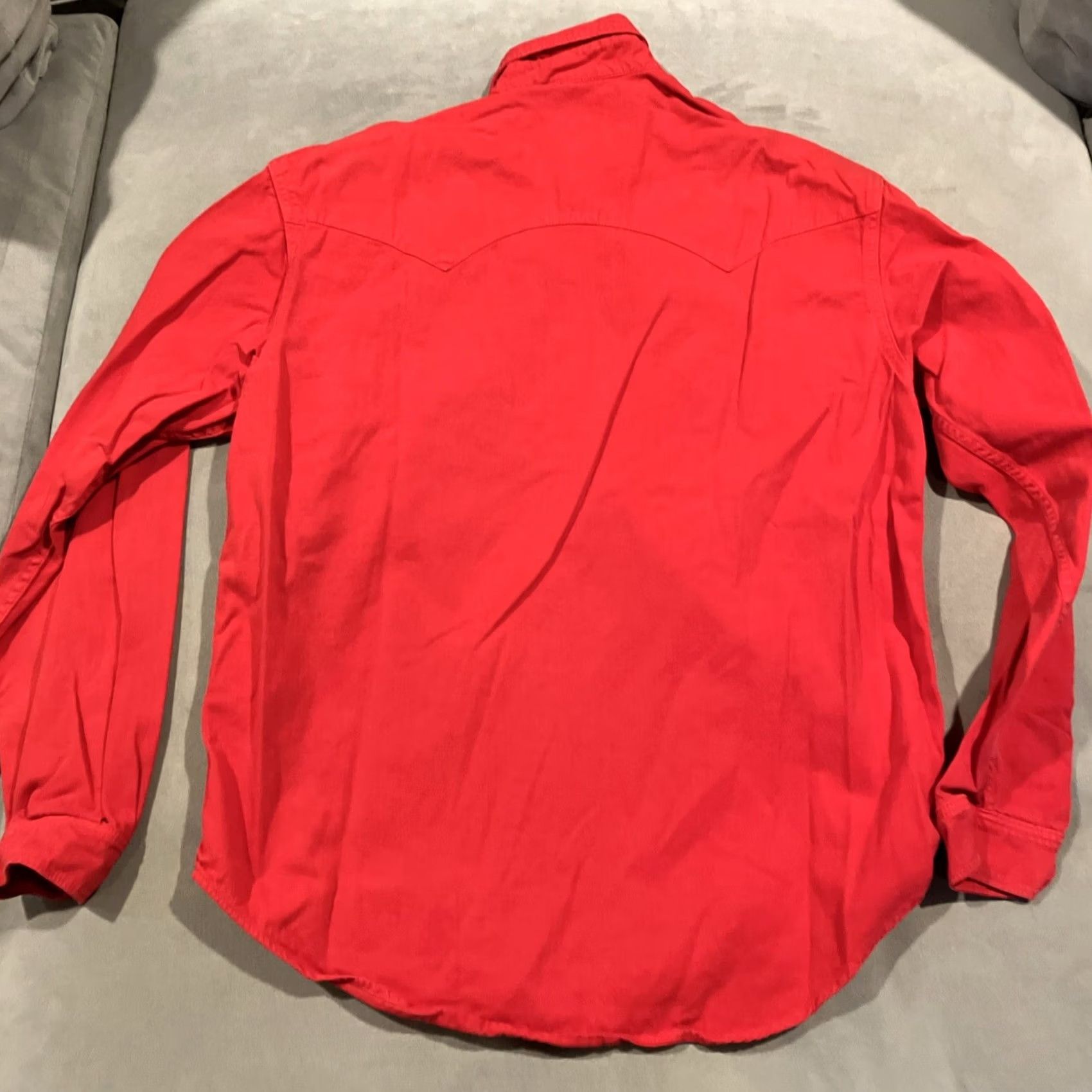 Vintage Vintage Claudio Agnelli Shirt Women’s Size Large Red Pearl Snap Button Up Size L / US 10 / IT 46 - 6 Thumbnail