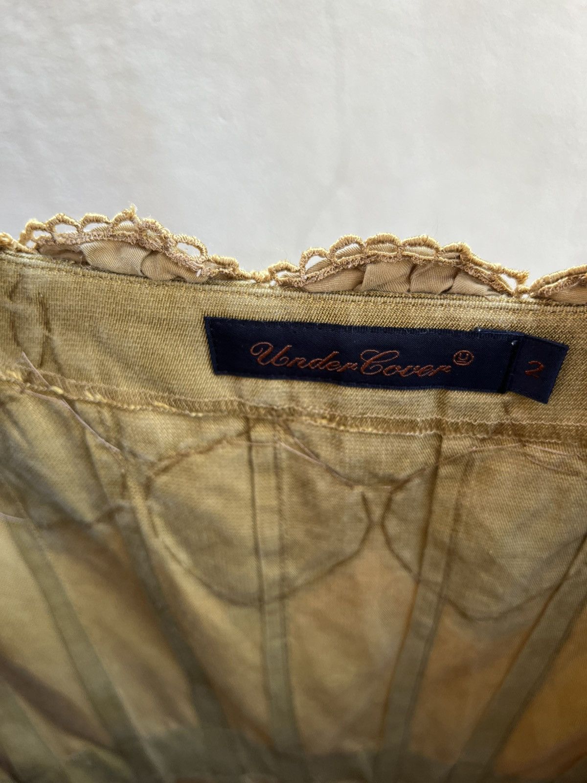 Undercover 2007 Undercover Gold Silk Mini Skull Detail Dress Size M / US 6-8 / IT 42-44 - 11 Thumbnail