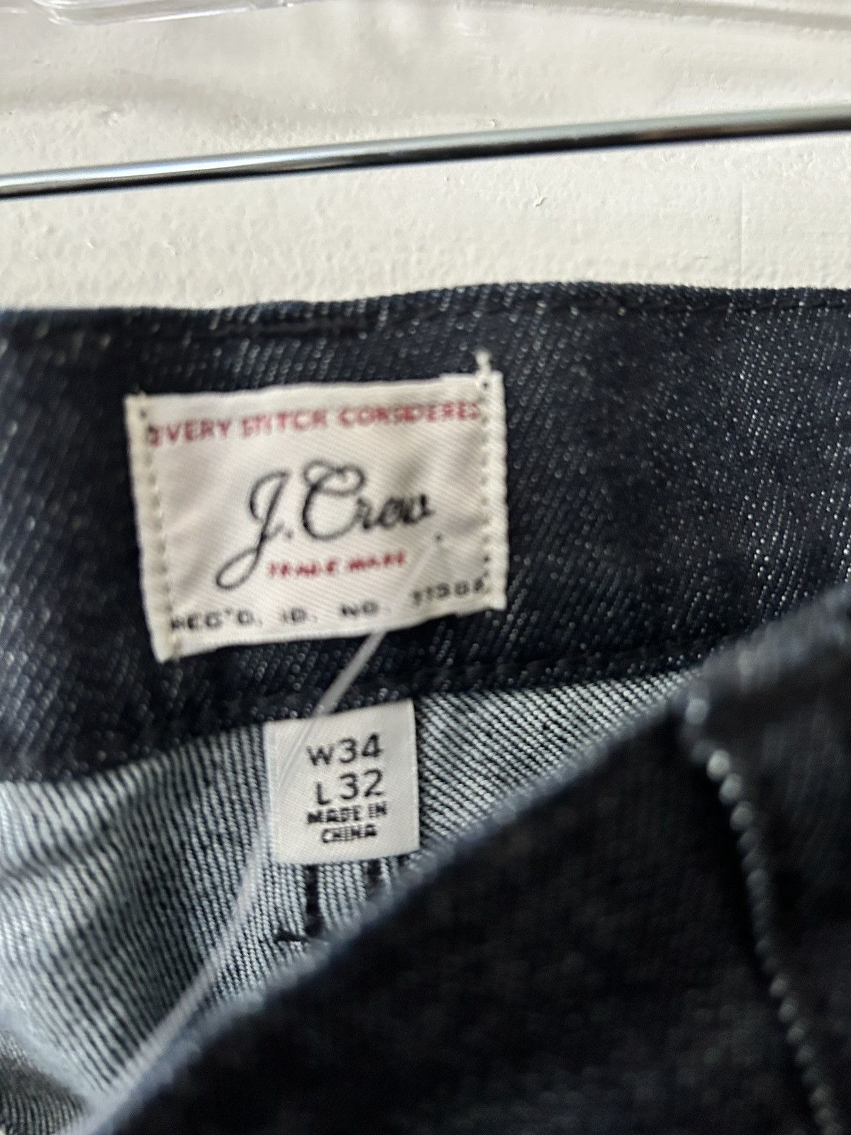 J.Crew 770 Straight fit Raw denim jeans Size US 34 / EU 50 - 6 Thumbnail