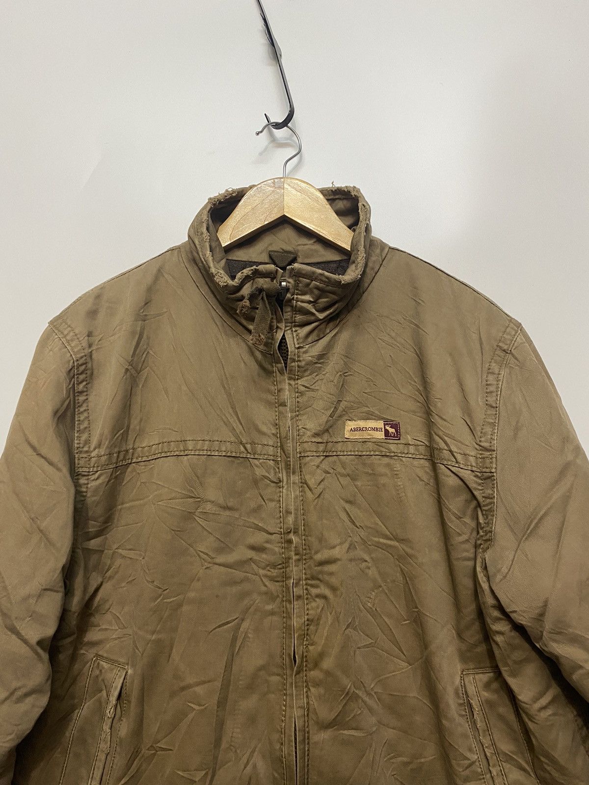 Abercrombie & Fitch × Vintage Abercrombie and Fitch Jacket Wool Lined Full Zip Up Trucker Size US M / EU 48-50 / 2 - 7 Thumbnail