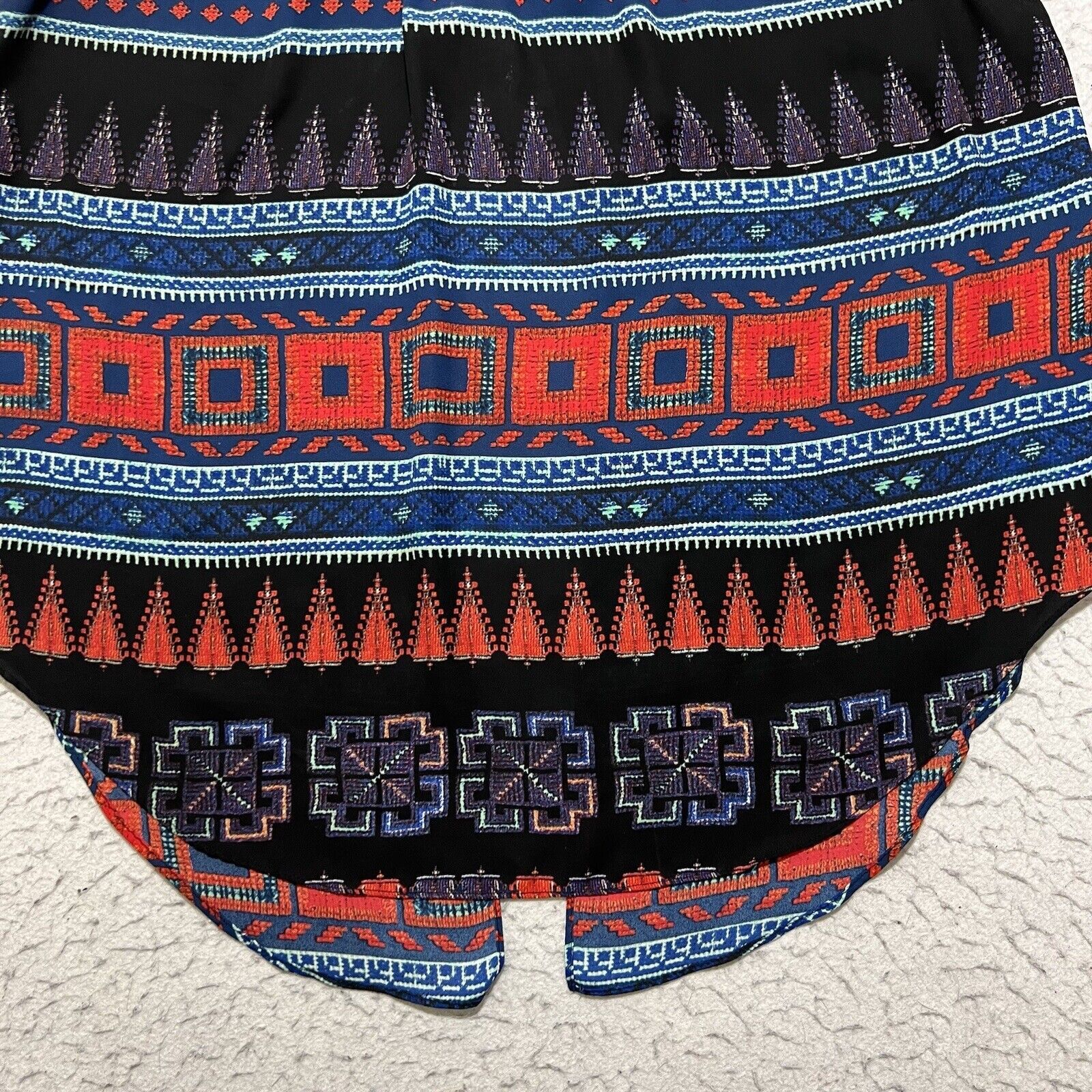 Other Patrons of Peace Boho Aztec Lightweight Open Back Blouse Size L / US 10 / IT 46 - 7 Thumbnail
