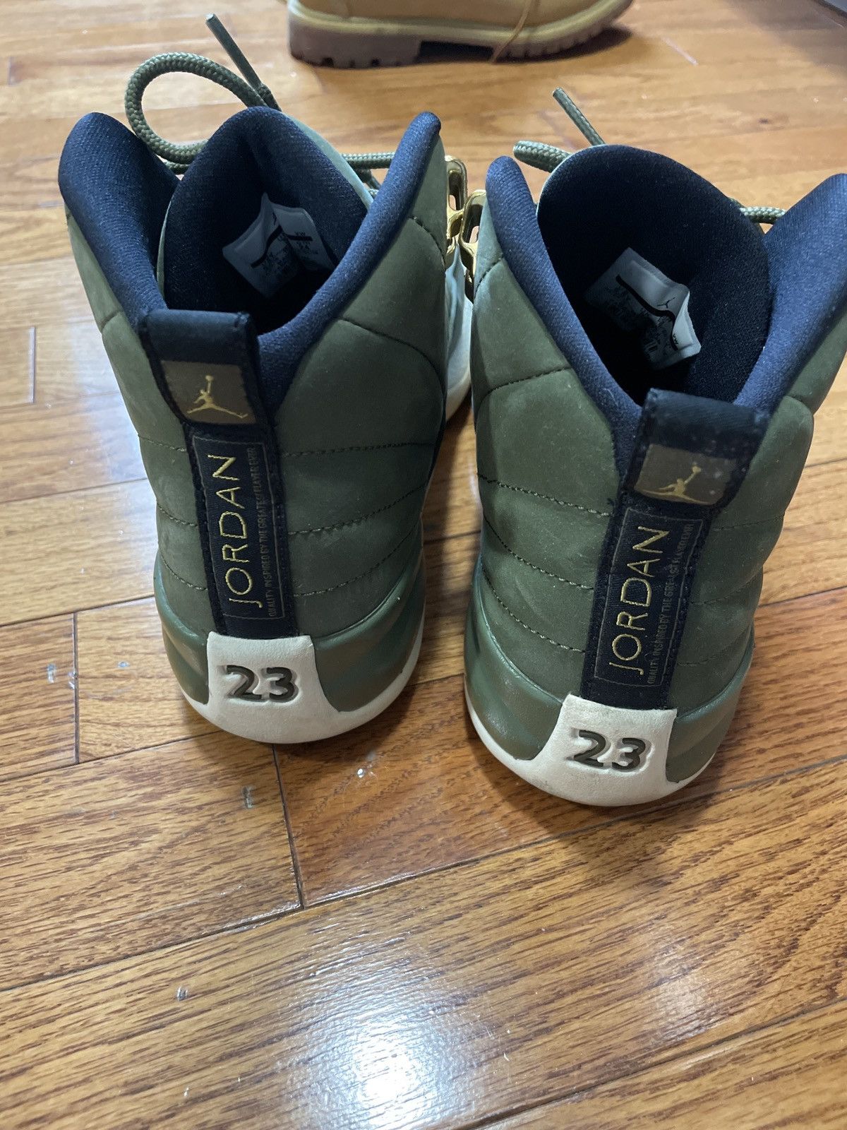 Jordan Brand Air jordan 12 olive greens Size US 5.5 / IT 35.5 - 2 Thumbnail