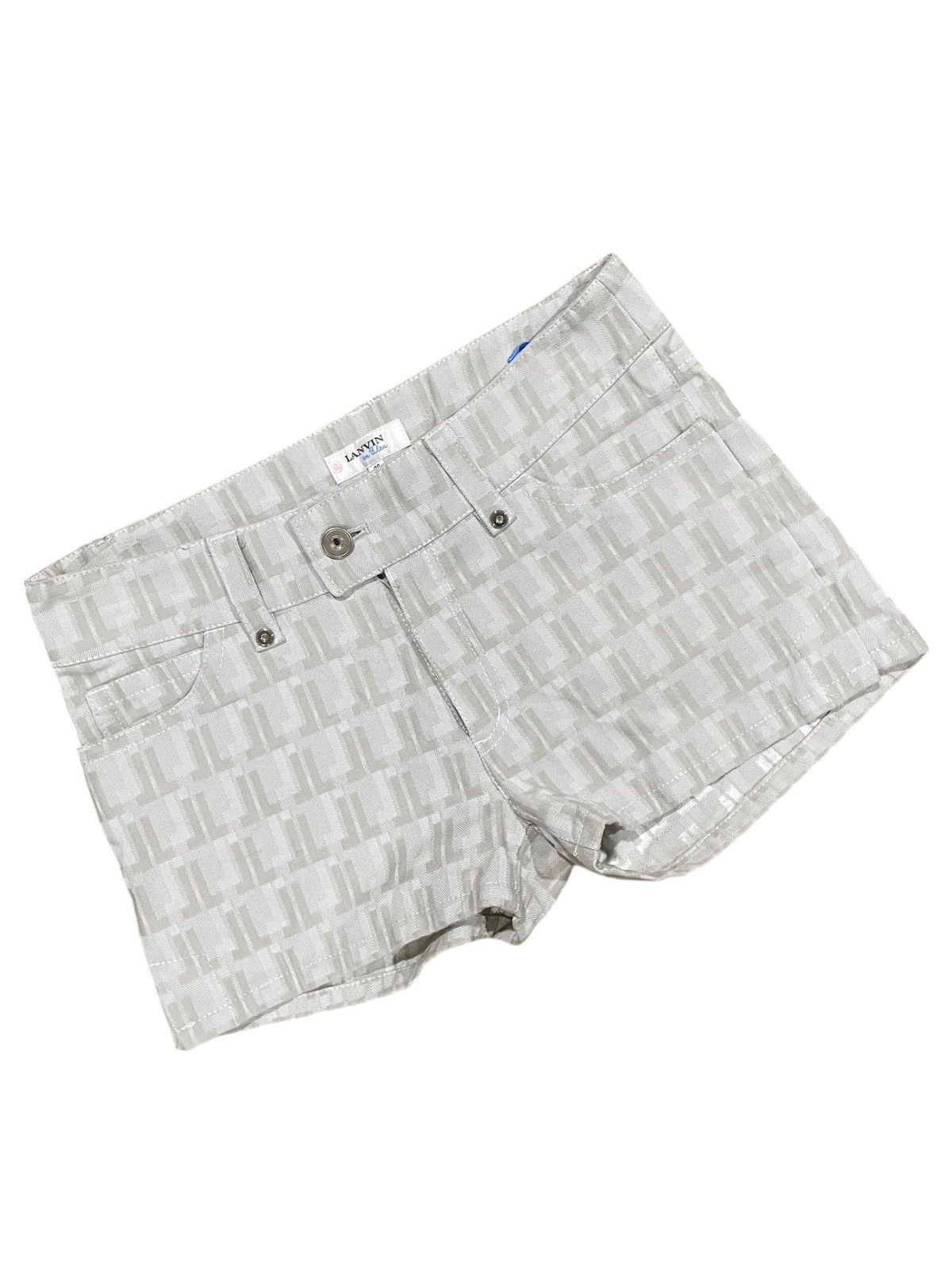 Lanvin LANVIN en Blue Monogram Shorts Size 30" / US 8 / IT 44 - 3 Thumbnail