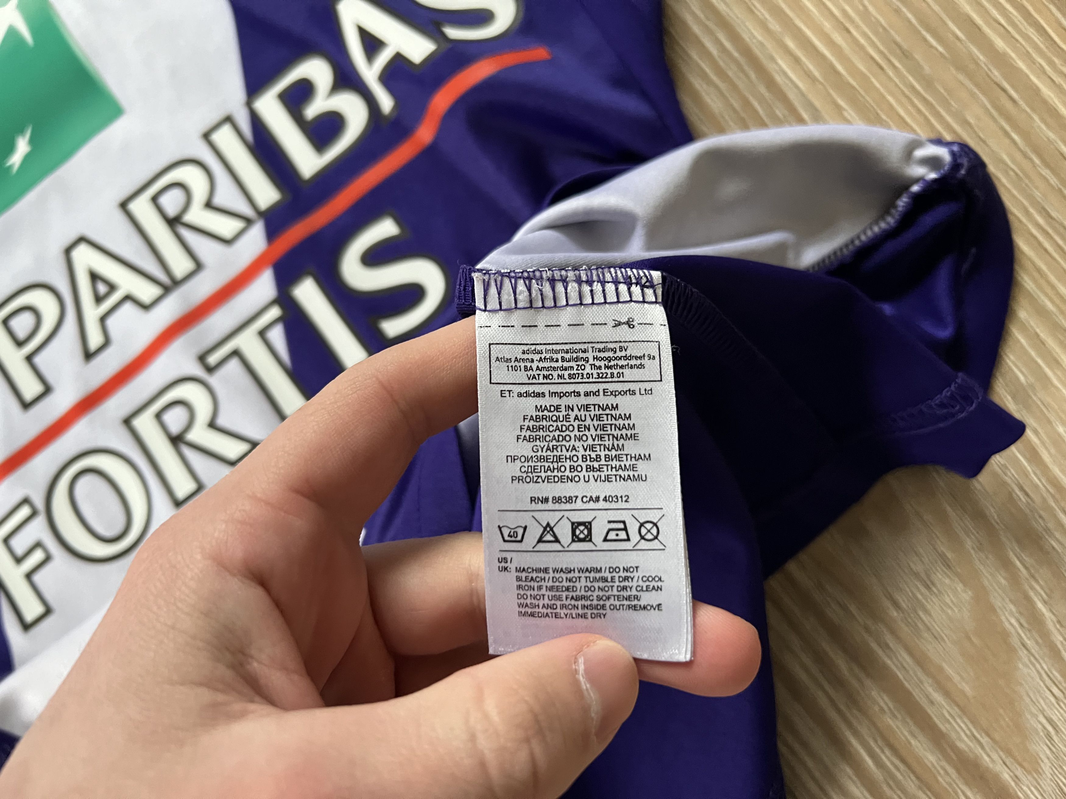 Adidas Adidas Anderlecht Home Shirt #10 Praet 2014-2015 Size US S / EU 44-46 / 1 - 9 Thumbnail