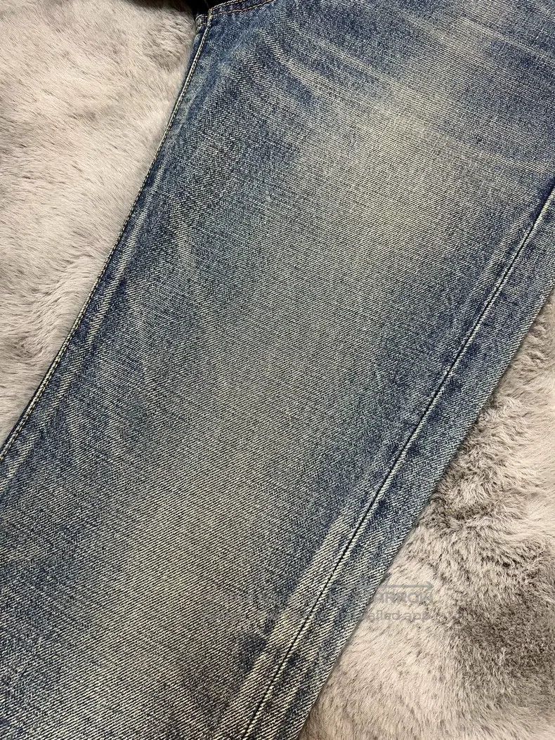 Celine CELINE Water Ripple Washed Blue Flared Jeans Size US 31 - 5 Thumbnail